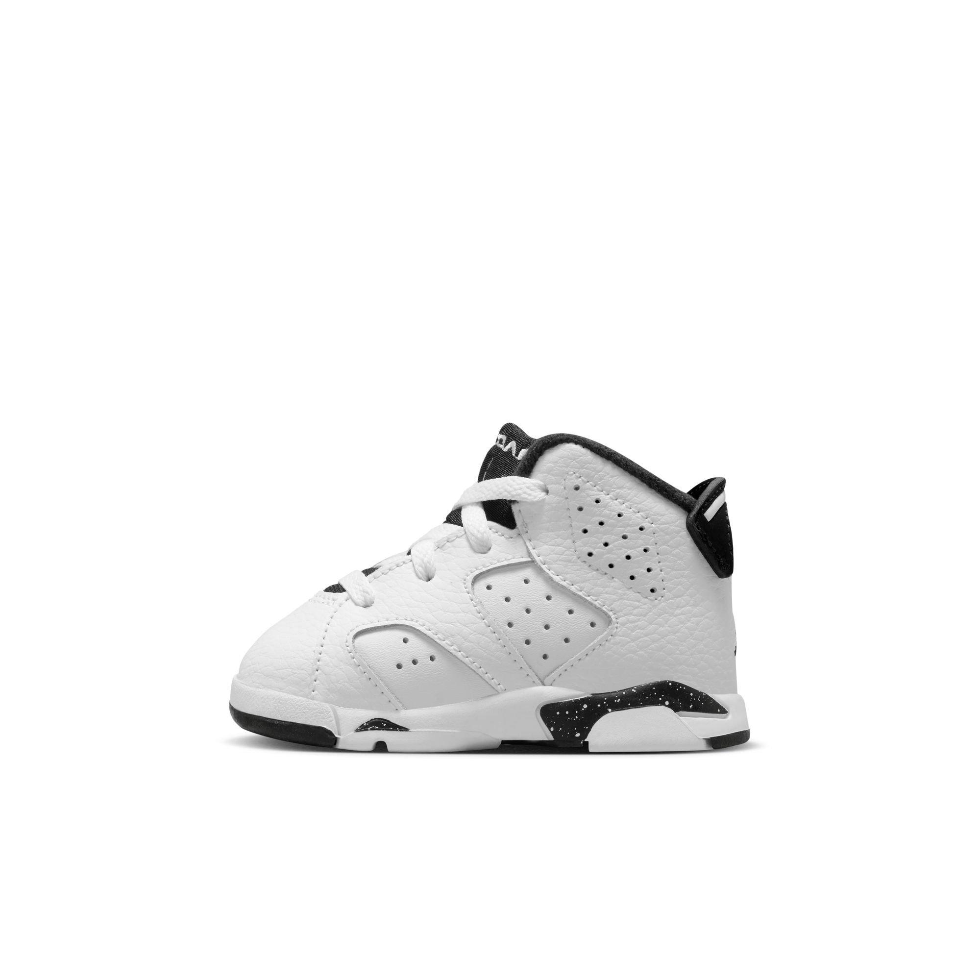 Jordan 6 Retro Toddler Kids' White/Black Shoe