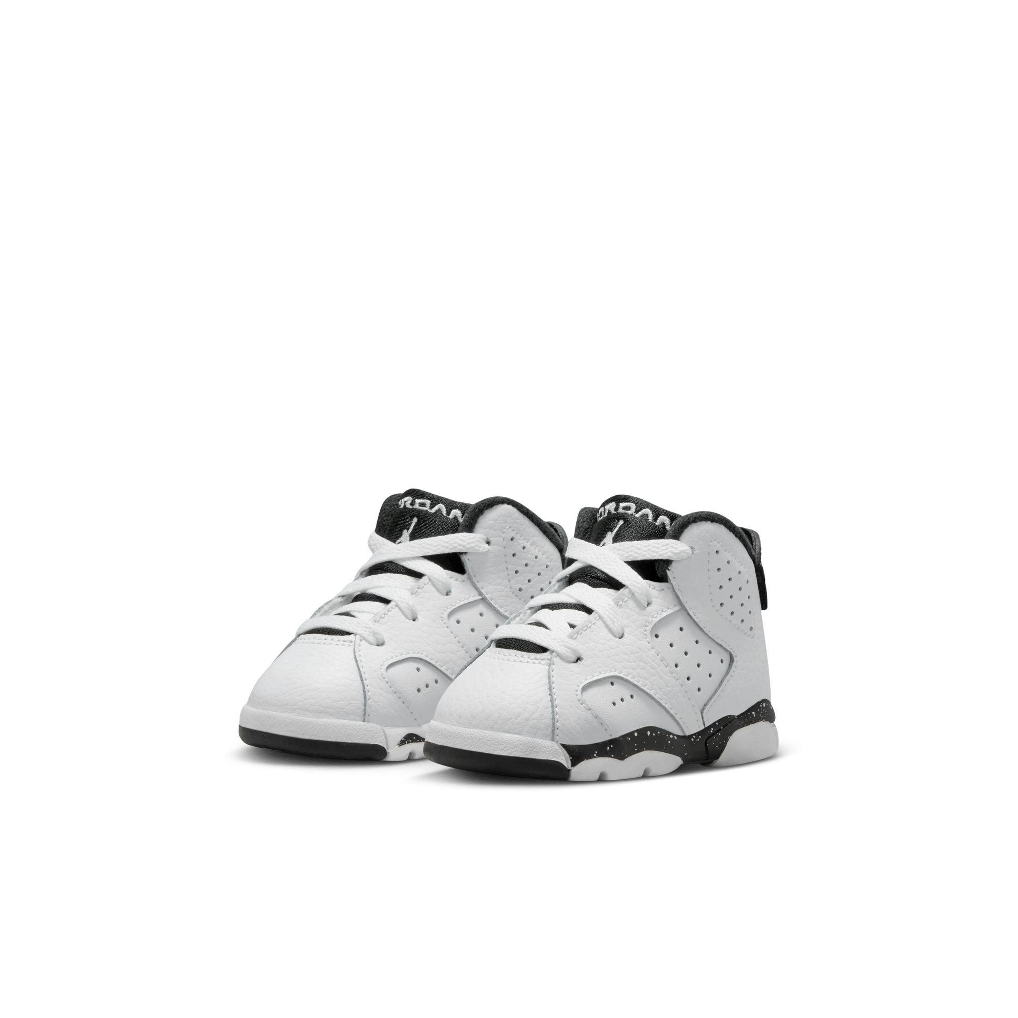 Jordan 6 Retro Toddler Kids' White/Black Shoe