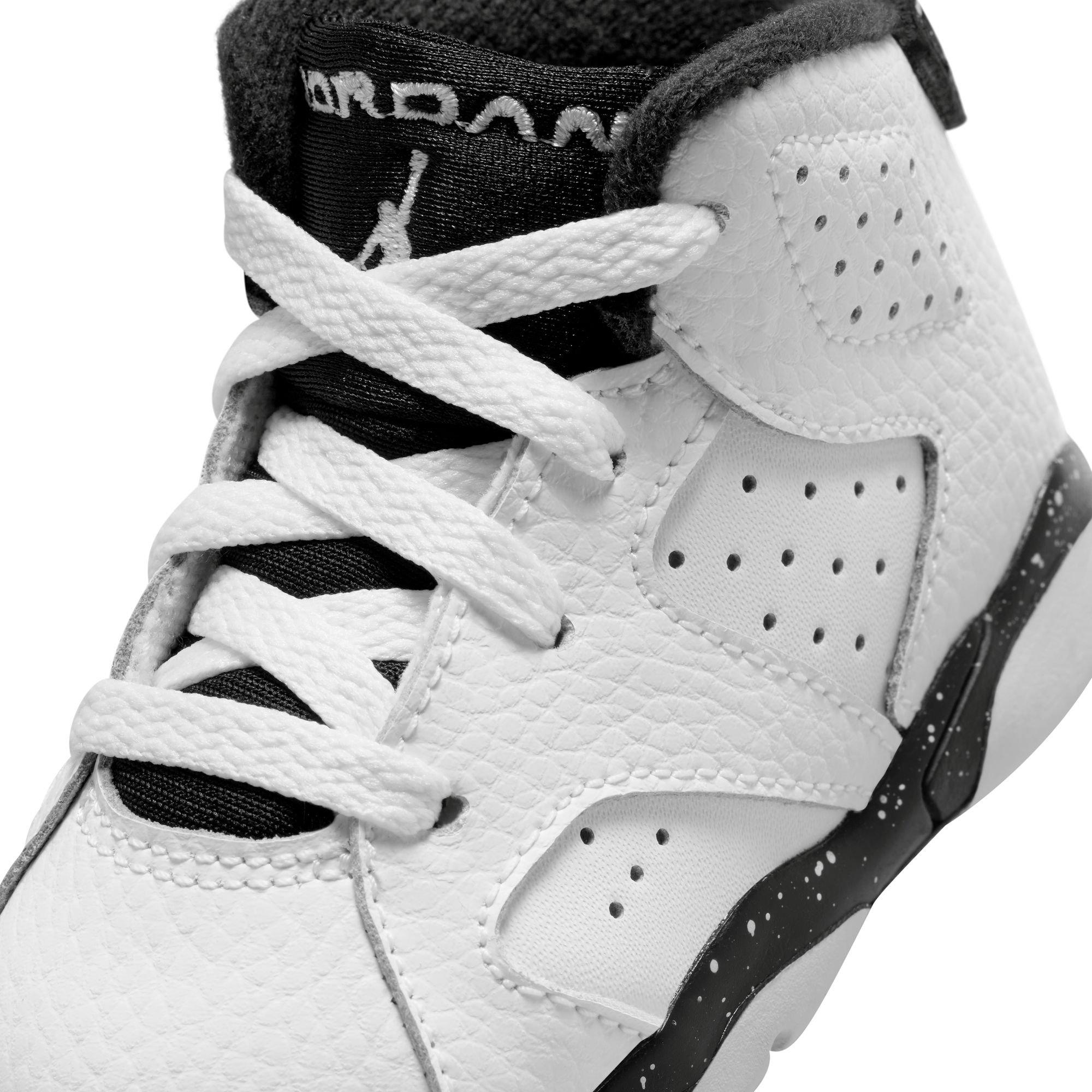 Jordan 6 Retro Toddler Kids' White/Black Shoe