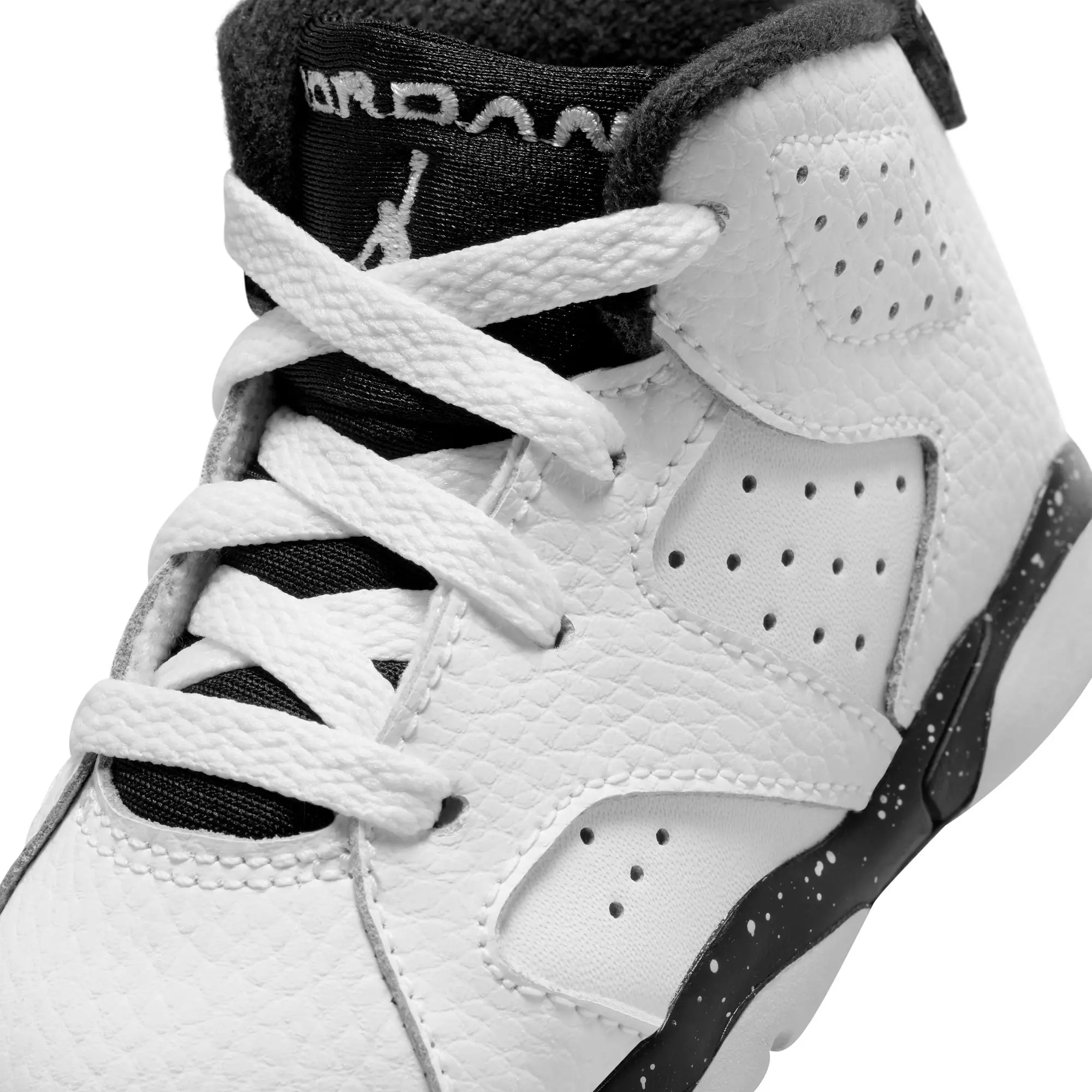 Jordan 6 Retro "White/Black" Toddler Kids' Shoe - WHITE/BLACK