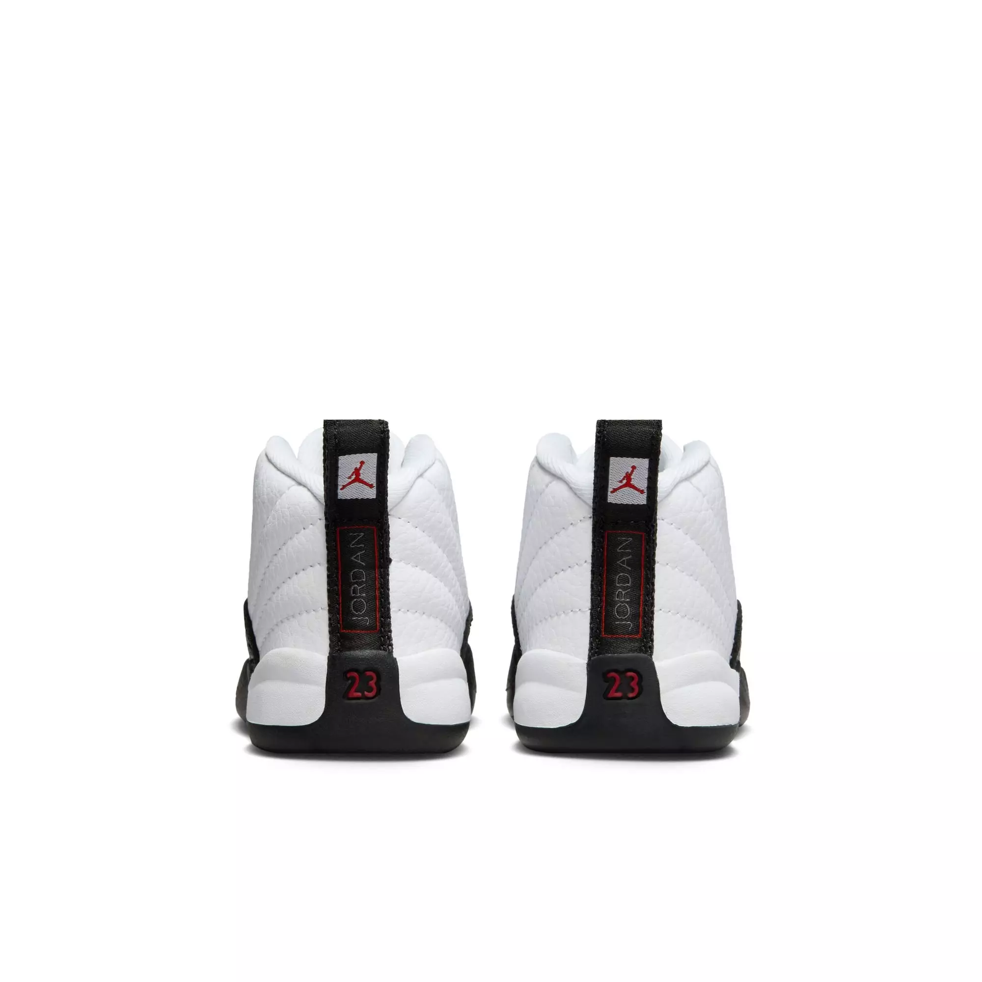 Jordan 12 Retro "Taxi Flip" Toddler Kids' Shoe - WHITE/GYM RED/BLACK