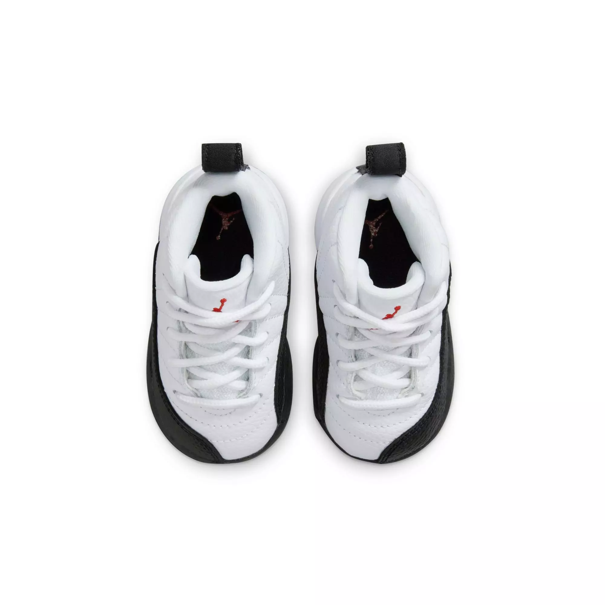 Jordan 12 Retro "Taxi Flip" Toddler Kids' Shoe - WHITE/GYM RED/BLACK