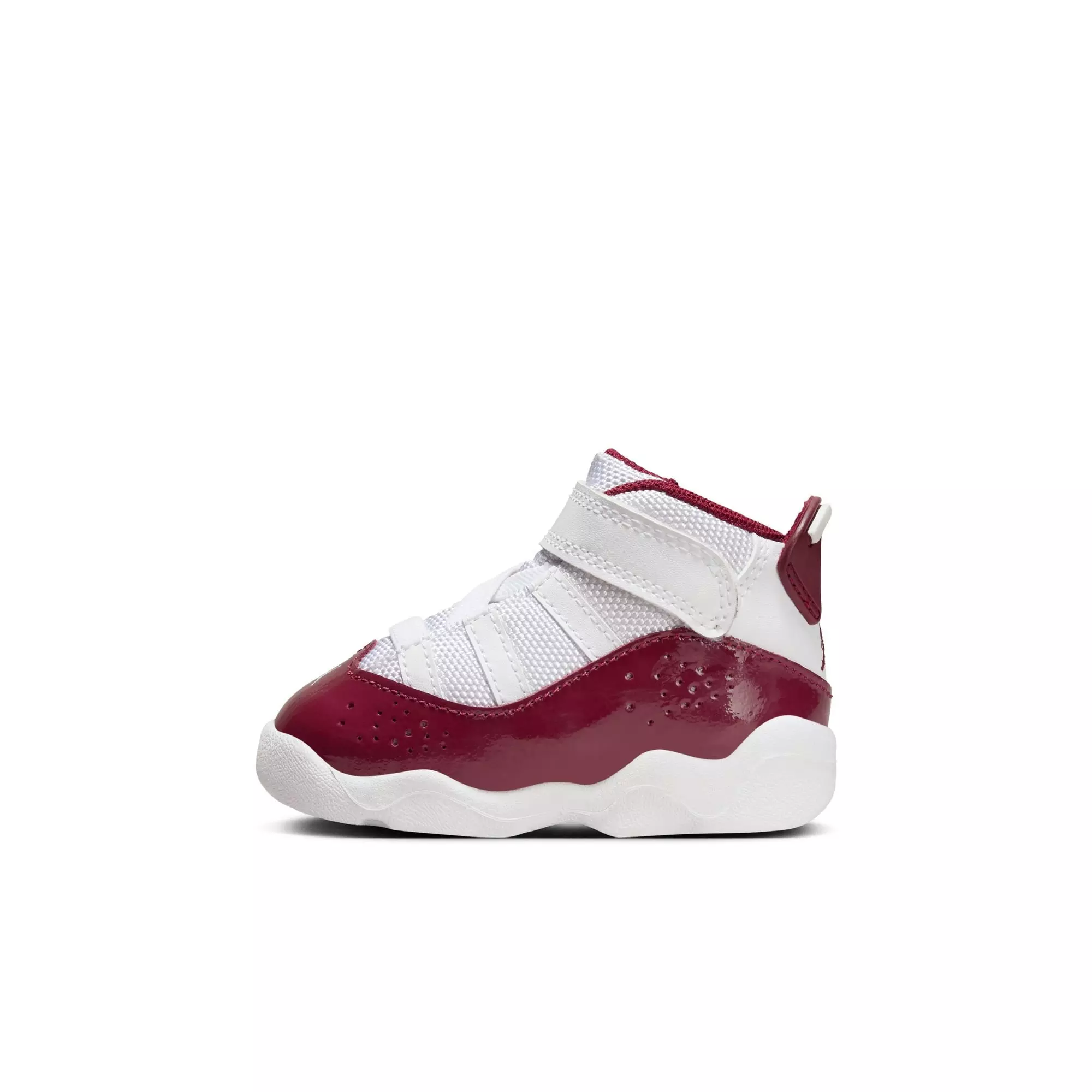 Jordan 6 Rings "White/Team Red" Toddler Boys' Shoe - WHITE/RED