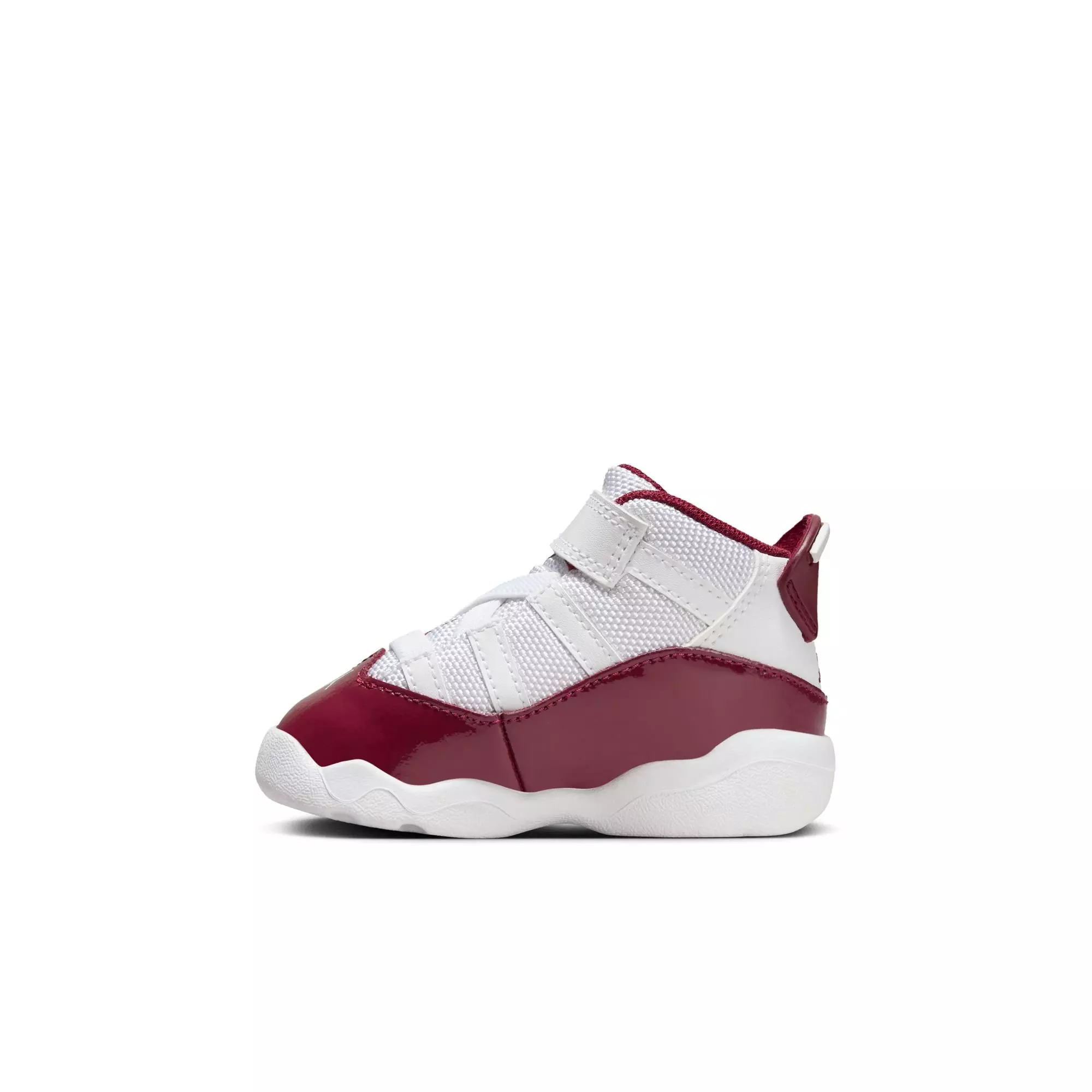 Jordan 6 Rings "White/Team Red" Toddler Boys' Shoe - WHITE/RED