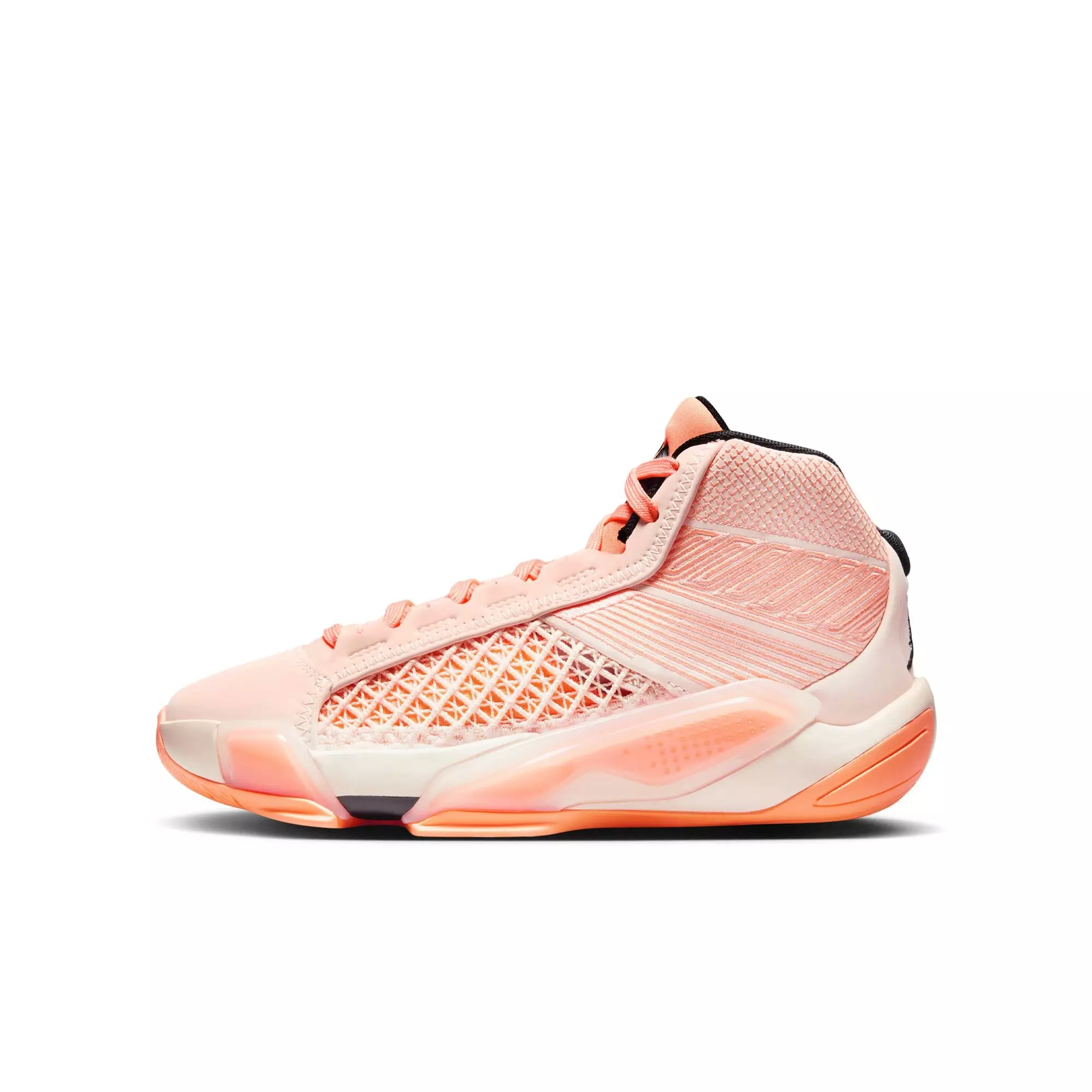 Jordan XXXVIII Low "Crimson Tint" Grade School Kids' Basketball Shoe - CRIMSON TINT/BLACK/ORANGE PULSE