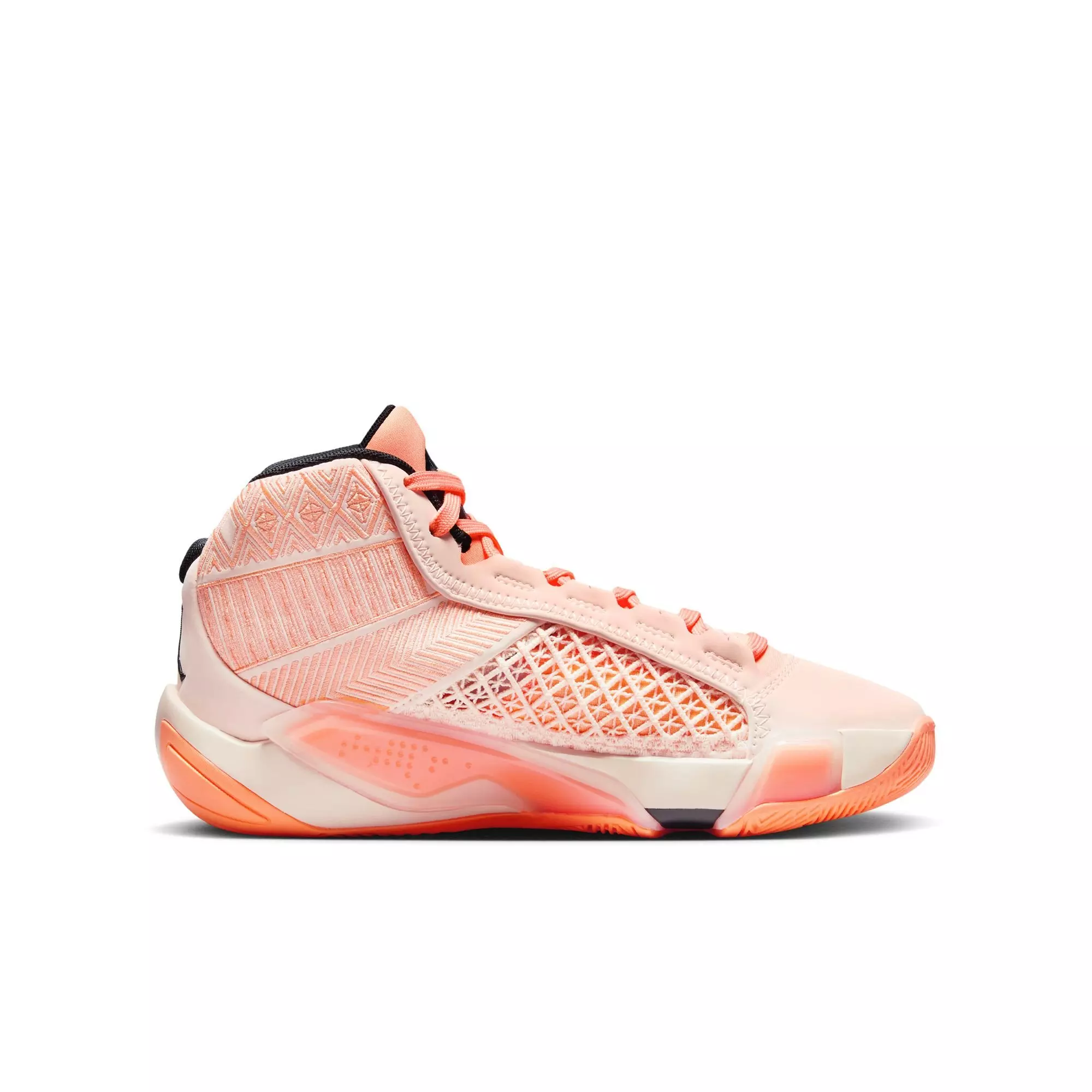 Jordan XXXVIII Low "Crimson Tint" Grade School Kids' Basketball Shoe - CRIMSON TINT/BLACK/ORANGE PULSE