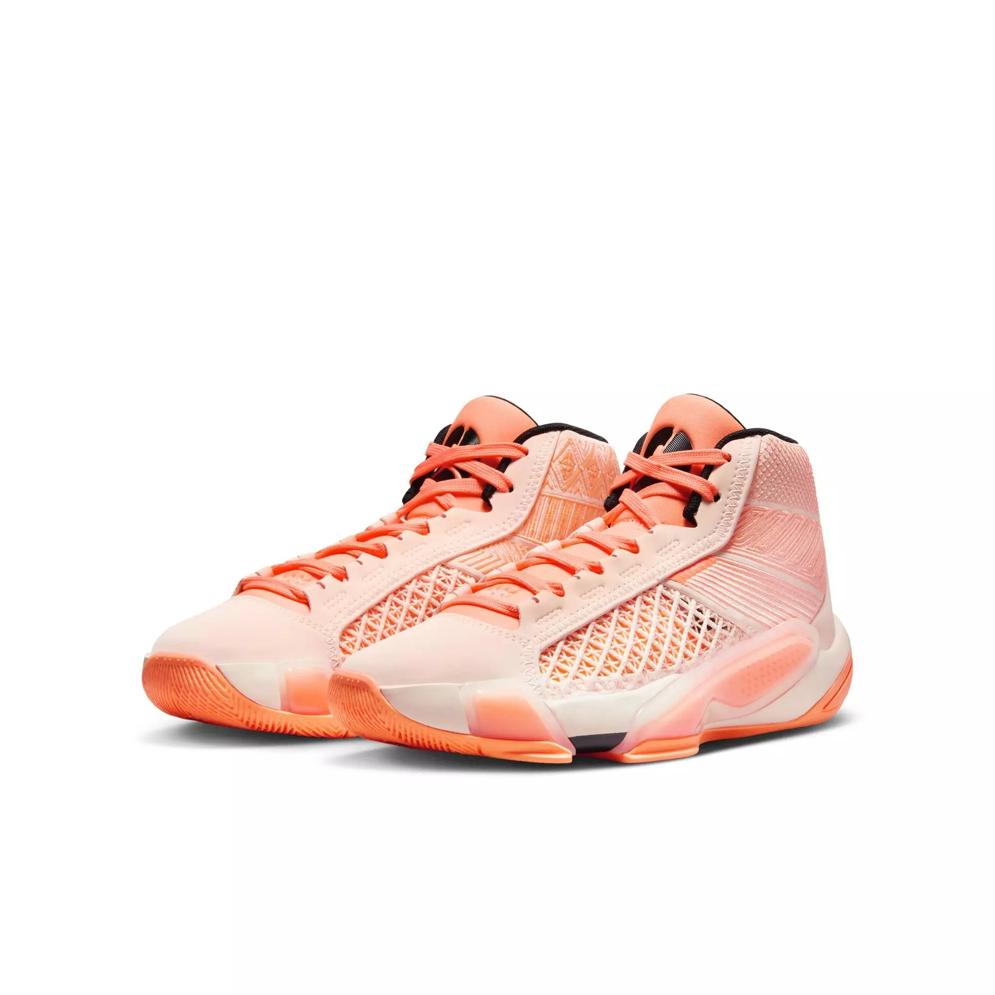 Jordan XXXVIII Low "Crimson Tint" Grade School Kids' Basketball Shoe - CRIMSON TINT/BLACK/ORANGE PULSE