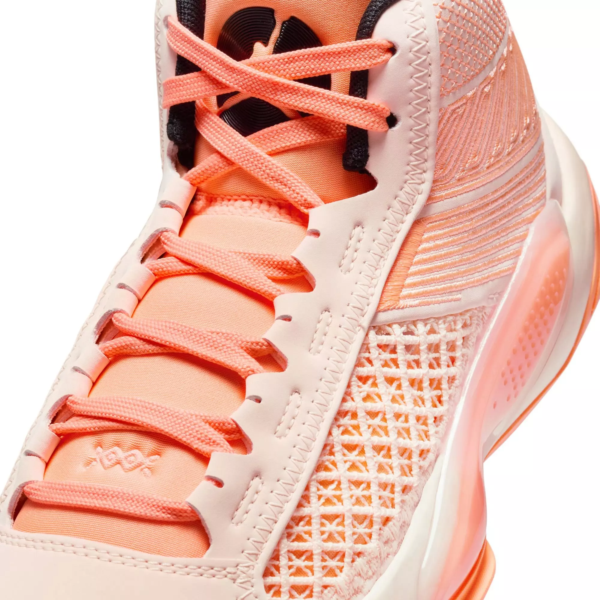 Jordan XXXVIII Low "Crimson Tint" Grade School Kids' Basketball Shoe - CRIMSON TINT/BLACK/ORANGE PULSE