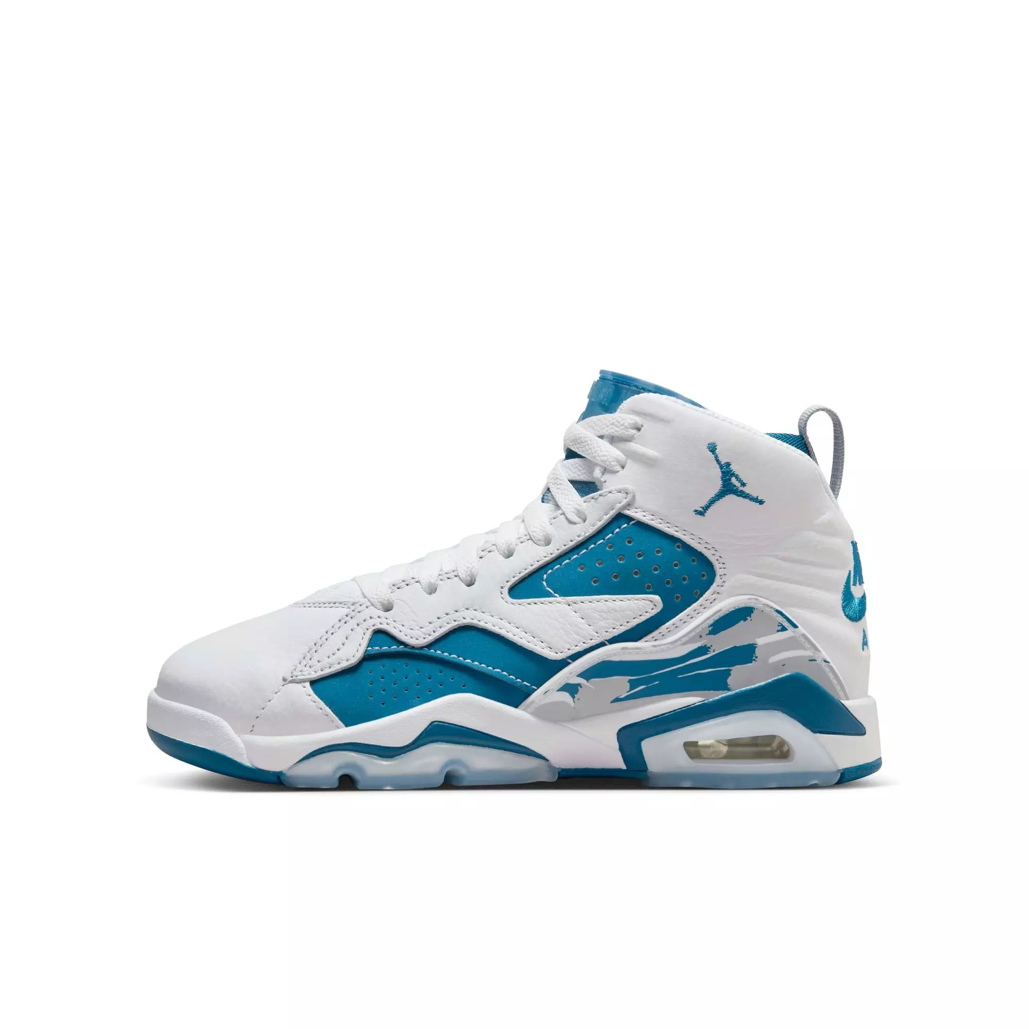 Jordan MVP "White/Industrial Blue/Wolf Grey" Grade School Boys' Shoe - WHITE/BLUE