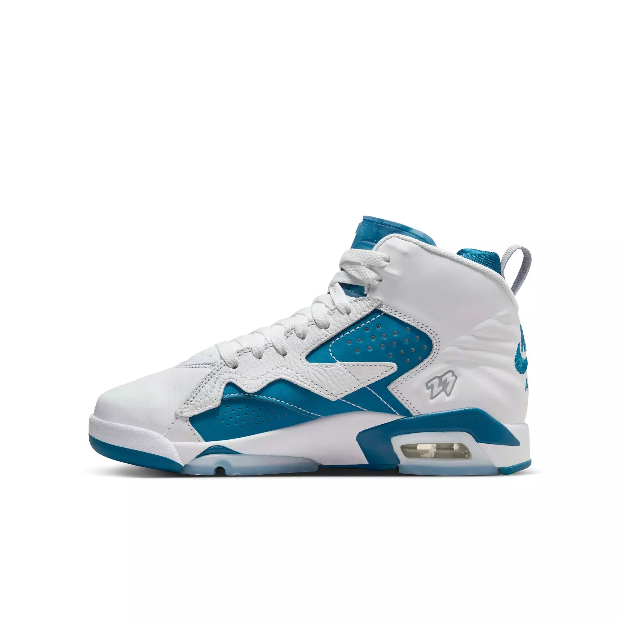 Jordan MVP "White/Industrial Blue/Wolf Grey" Grade School Boys' Shoe - WHITE/BLUE