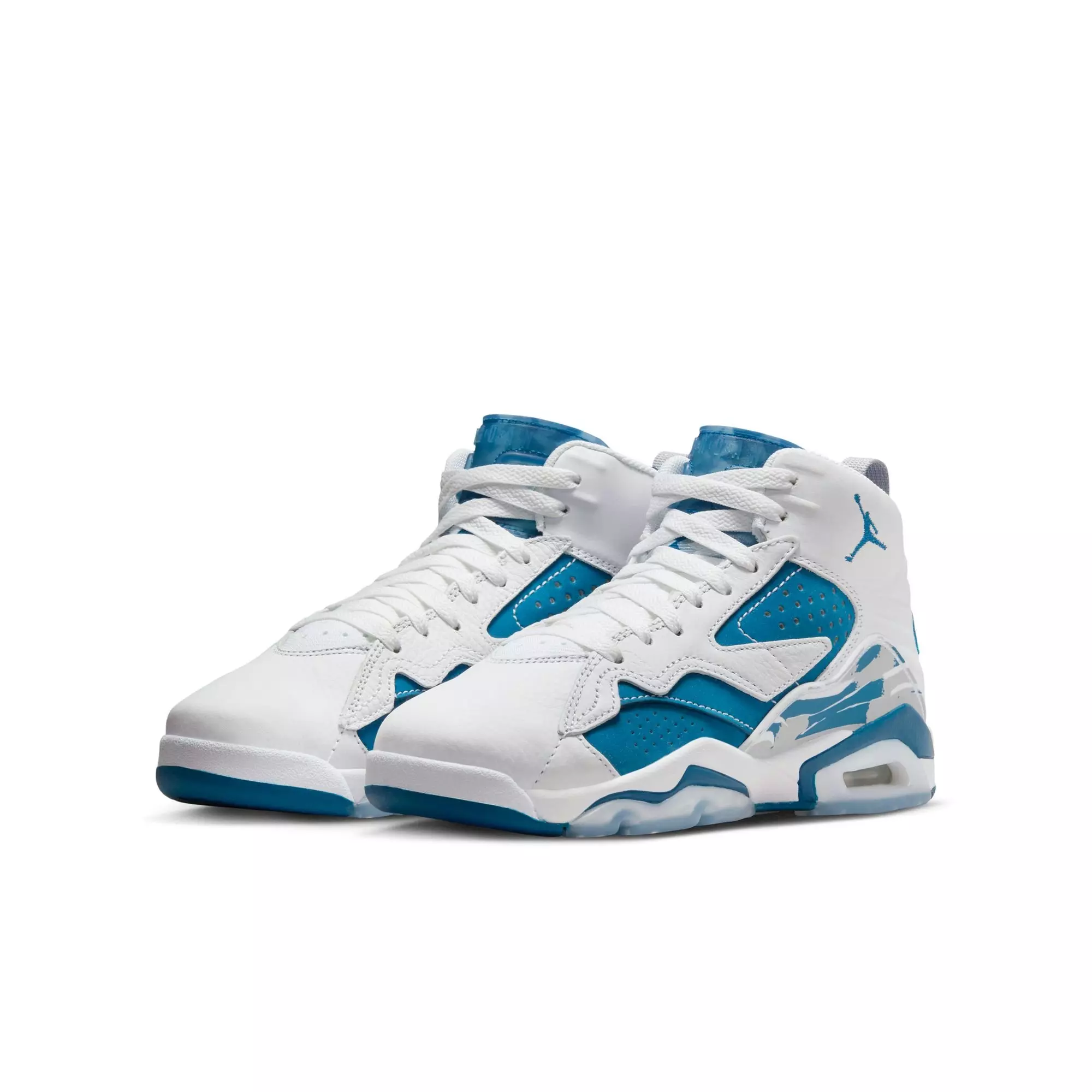 Jordan MVP "White/Industrial Blue/Wolf Grey" Grade School Boys' Shoe - WHITE/BLUE
