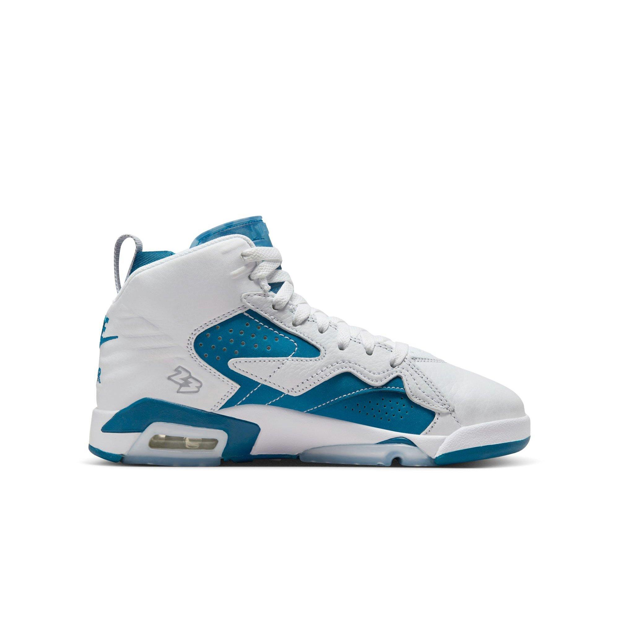 Jordan MVP Grade School Boys' "White/Industrial Blue/Wolf Grey" Shoe