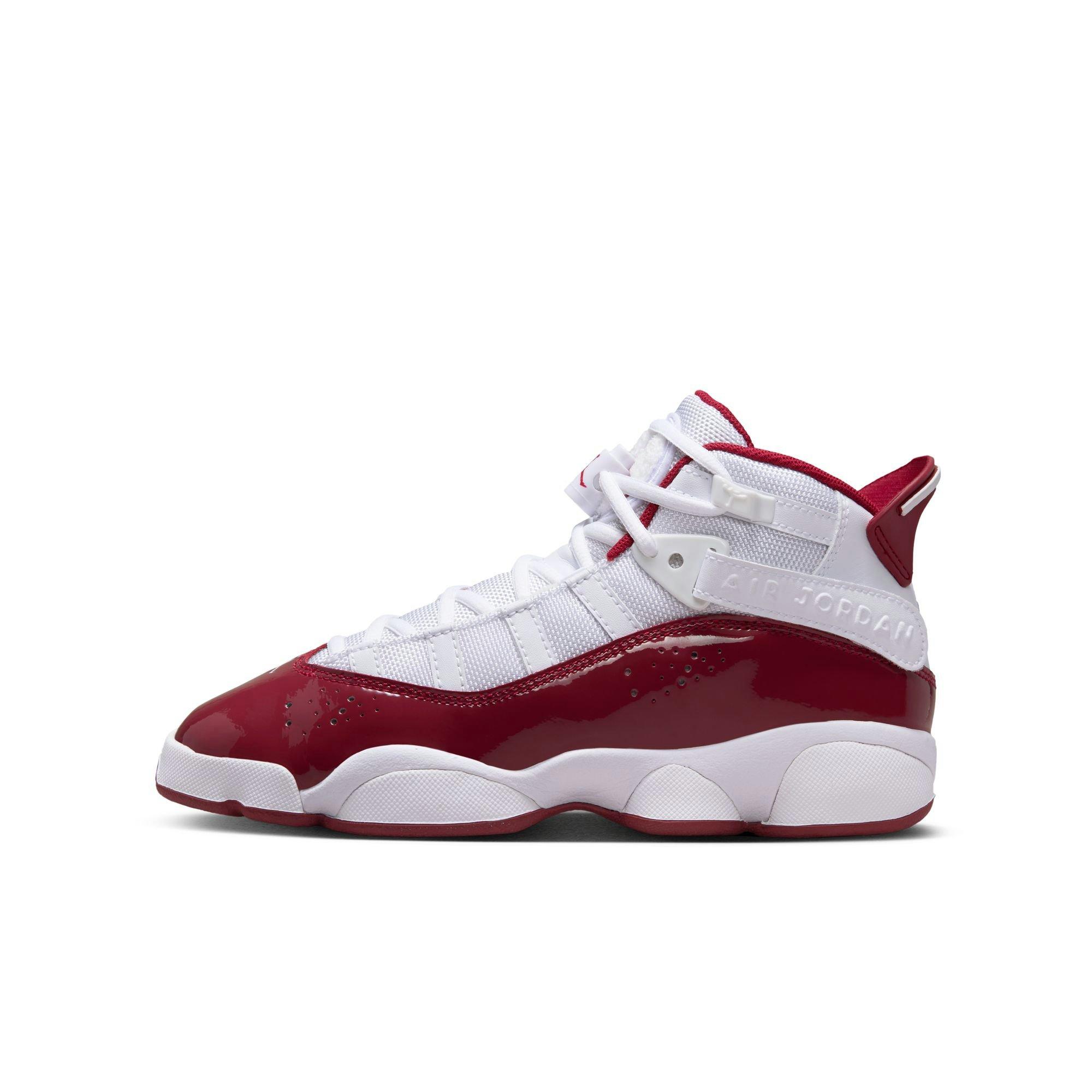 Jordan 6 Rings Grade School Boys' "White/Team Red" Shoe