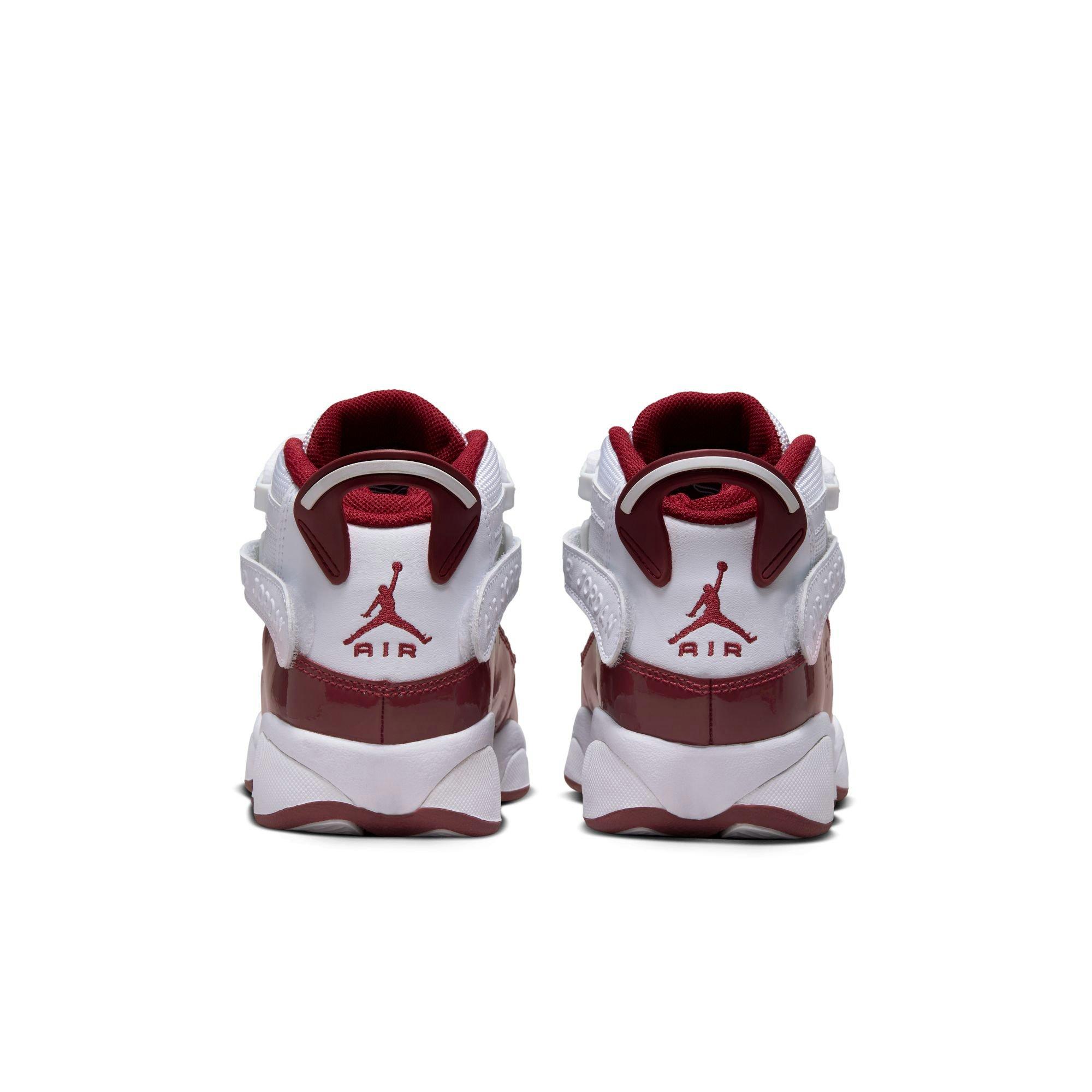 Jordan 6 Rings Grade School Boys' "White/Team Red" Shoe