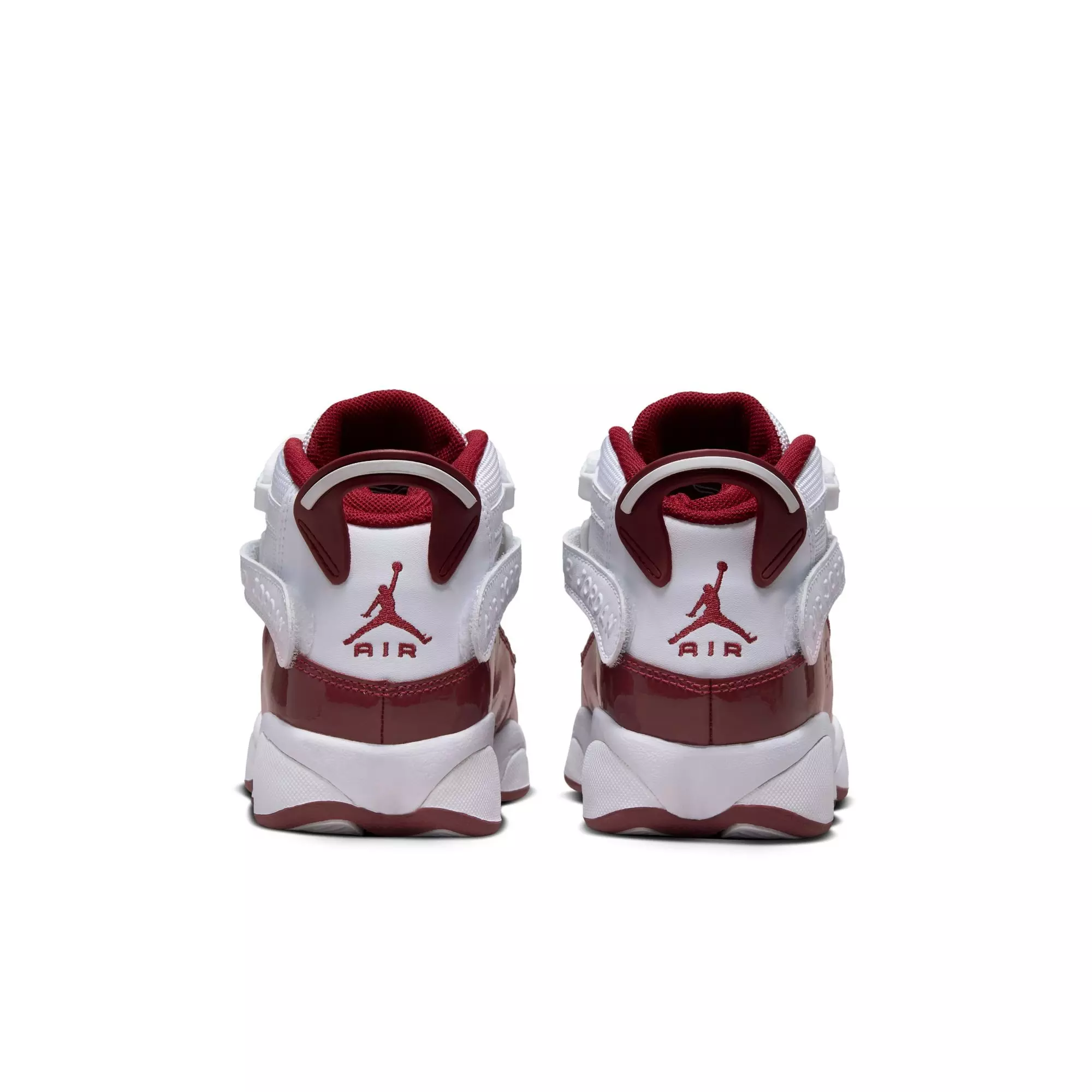 Jordan 6 Rings "White/Team Red" Grade School Boys' Shoe - WHITE/RED