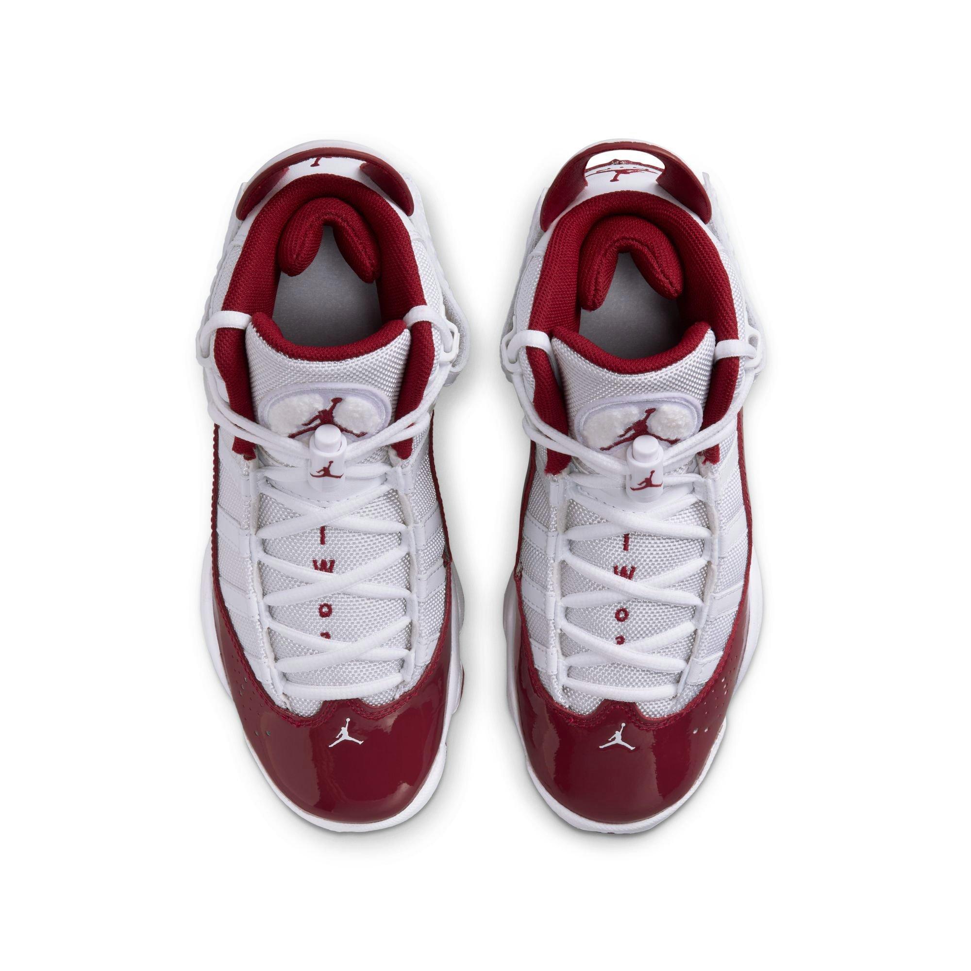 Jordan 6 Rings Grade School Boys' "White/Team Red" Shoe