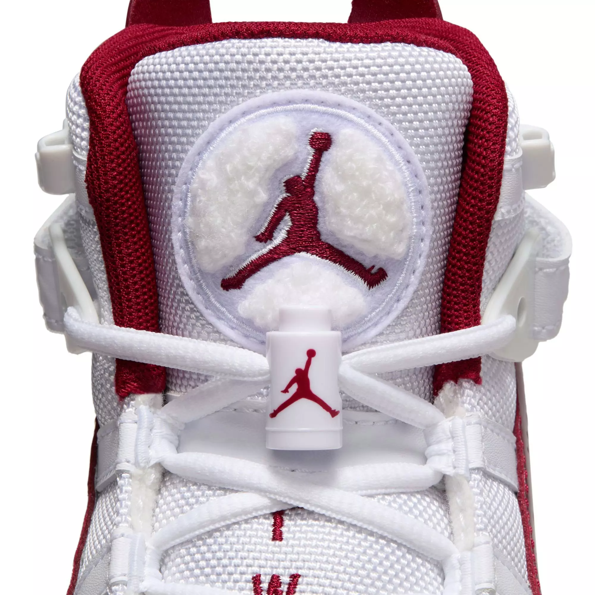 Jordan 6 Rings "White/Team Red" Grade School Boys' Shoe - WHITE/RED