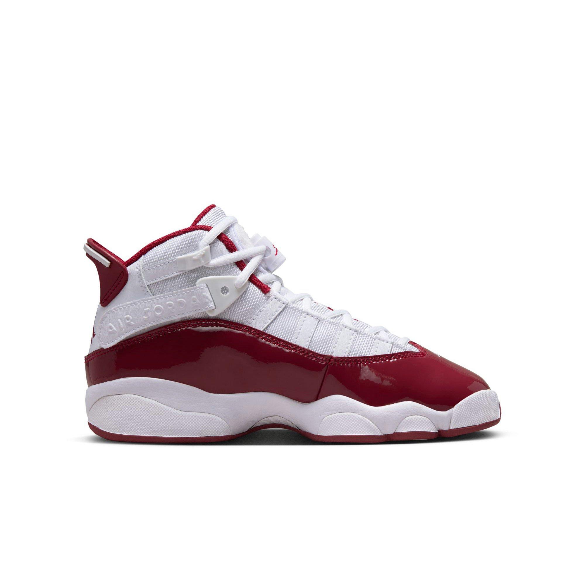 Jordan 6 Rings Grade School Boys' "White/Team Red" Shoe