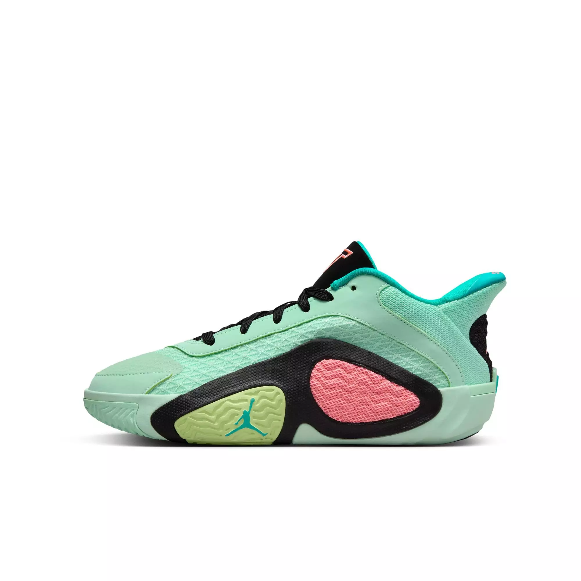 Jordan Tatum 2 "Vortex" Grade School Kids' Basketball Shoe - MINT FOAM/LAVA GLOW/BLACK