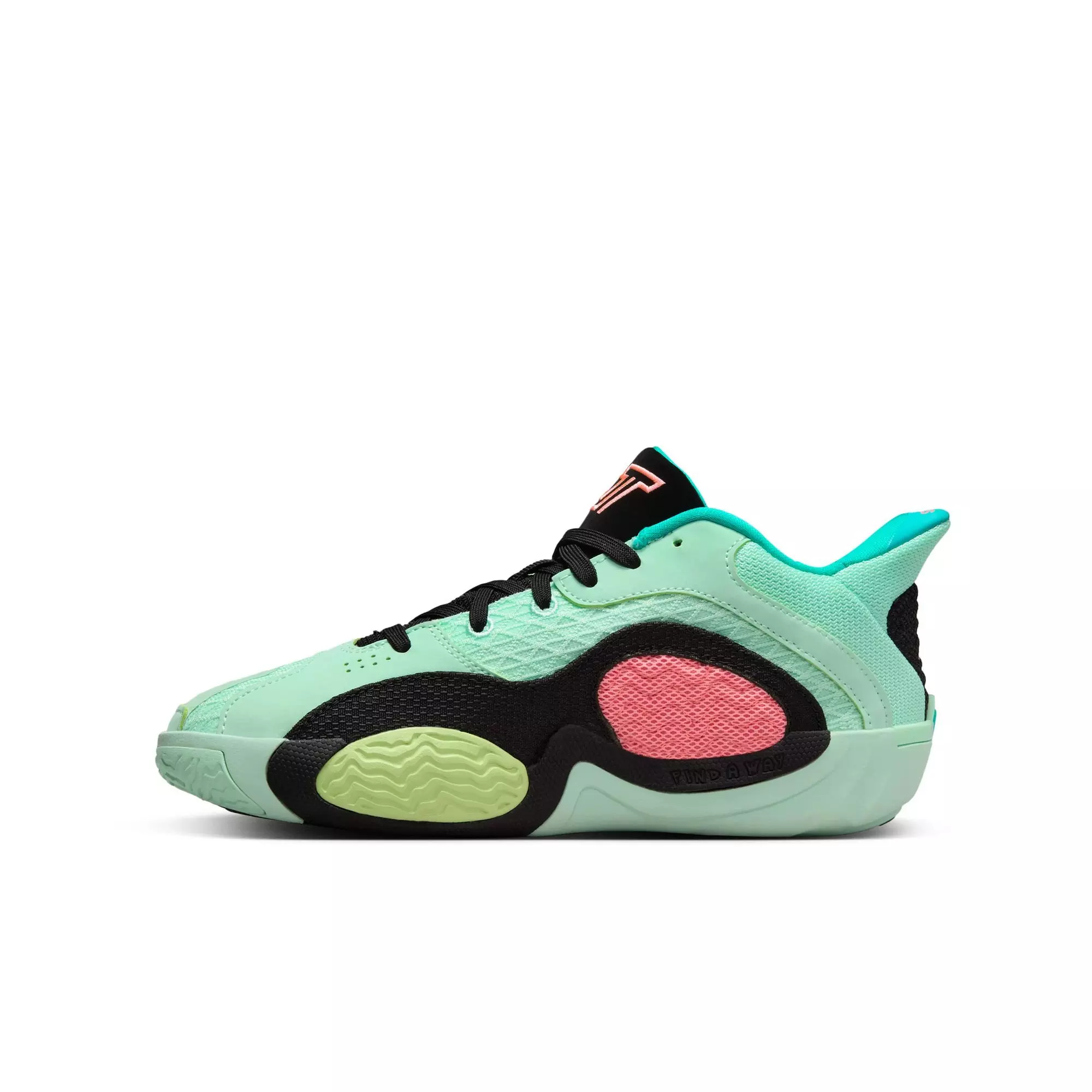 Jordan Tatum 2 "Vortex" Grade School Kids' Basketball Shoe - MINT FOAM/LAVA GLOW/BLACK