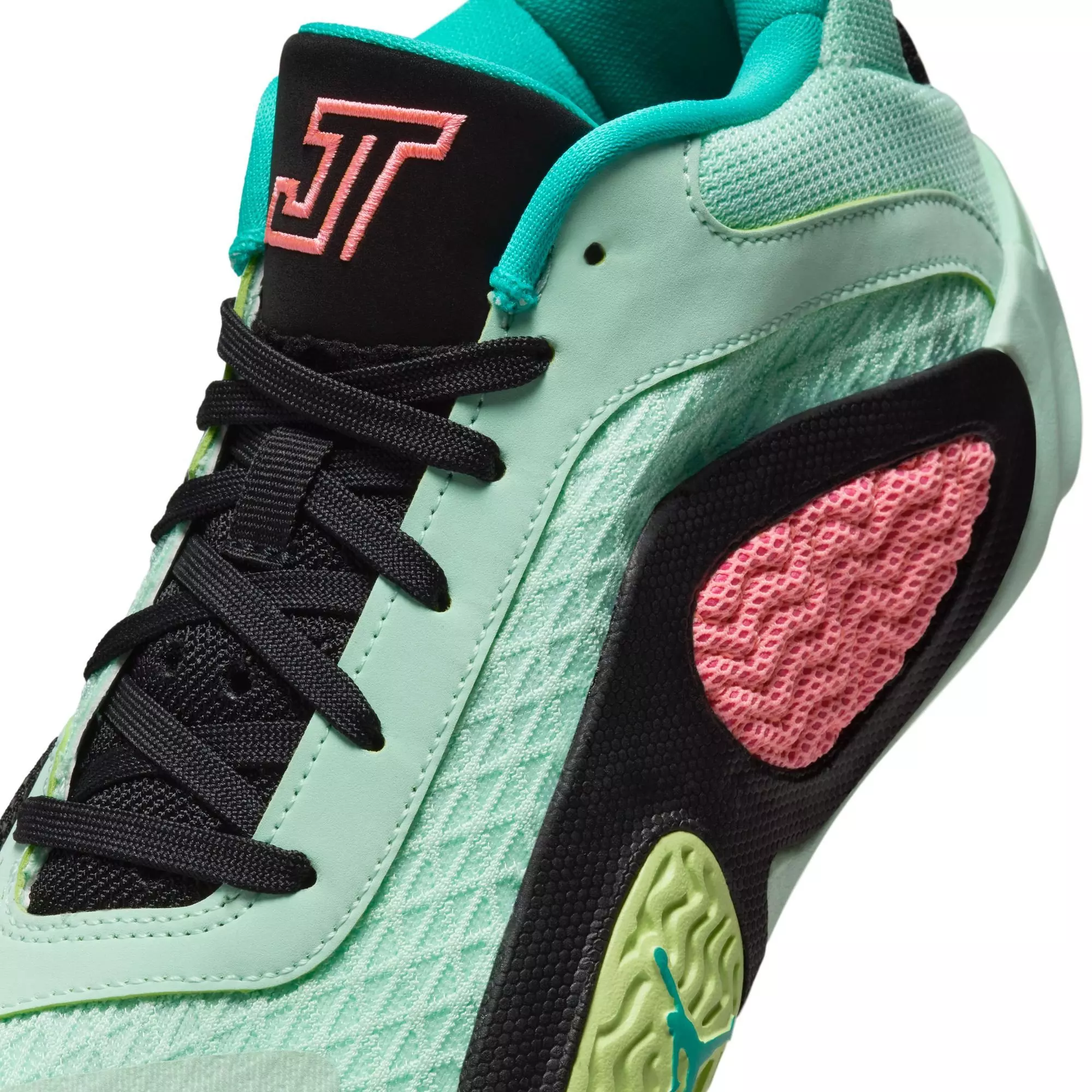 Jordan Tatum 2 "Vortex" Grade School Kids' Basketball Shoe - MINT FOAM/LAVA GLOW/BLACK