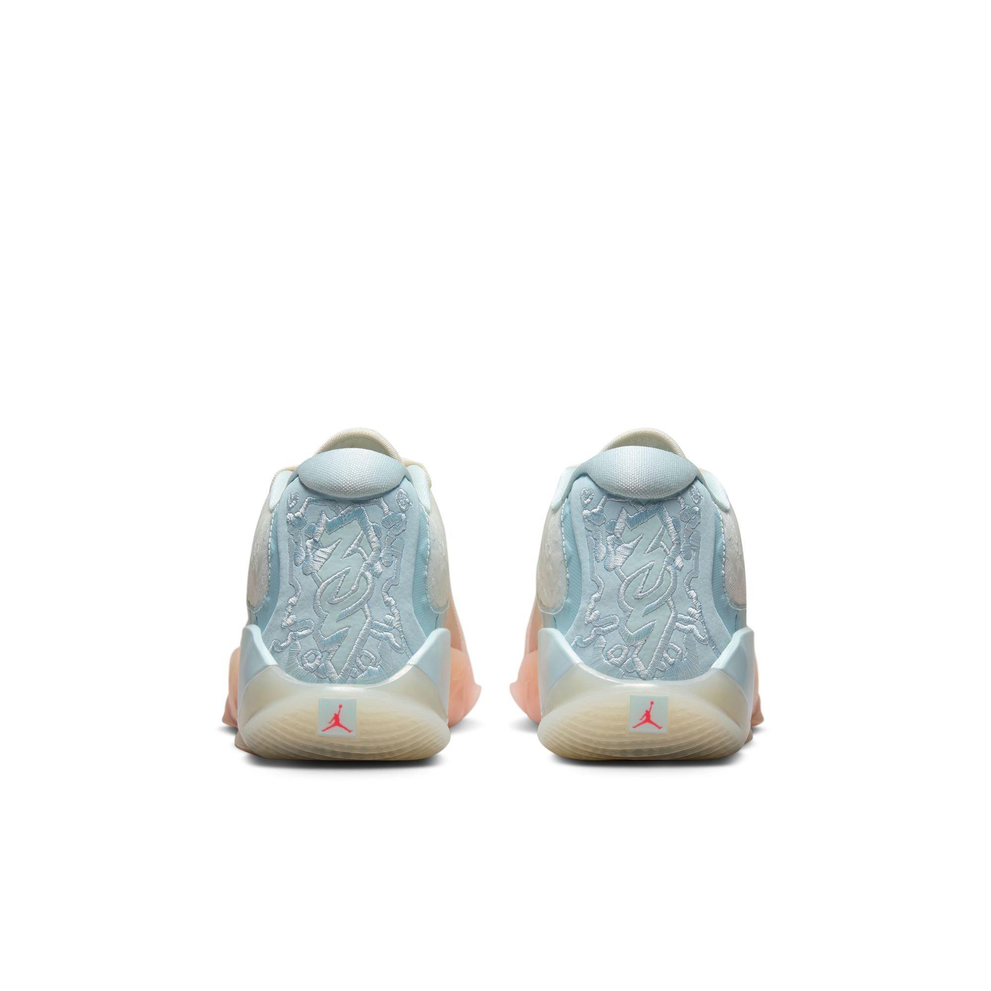 Jordan Zion 3 NRG "Rising" Grade School Kids' Basketball Shoe - BLEACHED CORAL/CRIMSON TINT/PALE IVORY Thumbnail View 11