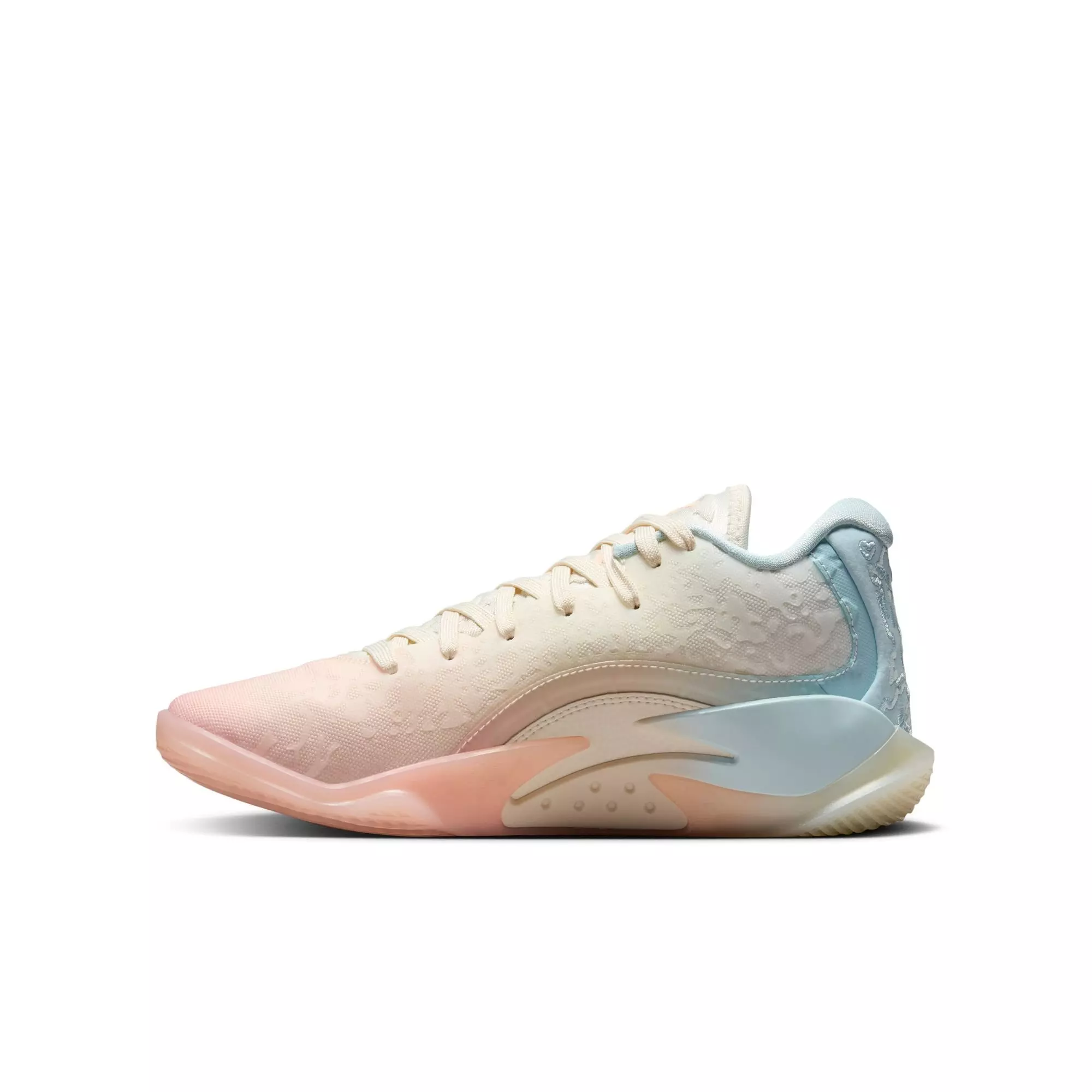 Jordan Zion 3 NRG "Rising" Grade School Kids' Basketball Shoe - BLEACHED CORAL/CRIMSON TINT/PALE IVORY