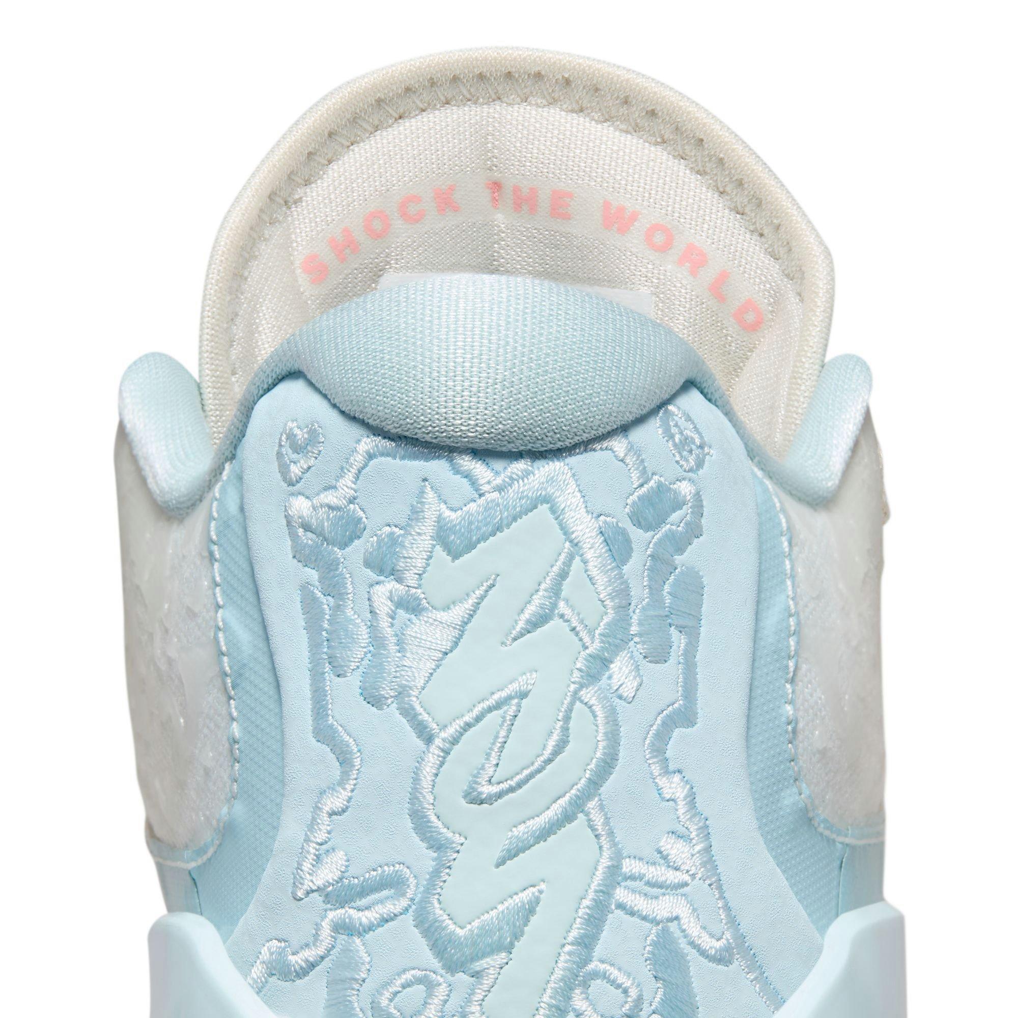 Jordan Zion 3 NRG "Rising" Grade School Kids' Basketball Shoe - BLEACHED CORAL/CRIMSON TINT/PALE IVORY Thumbnail View 6