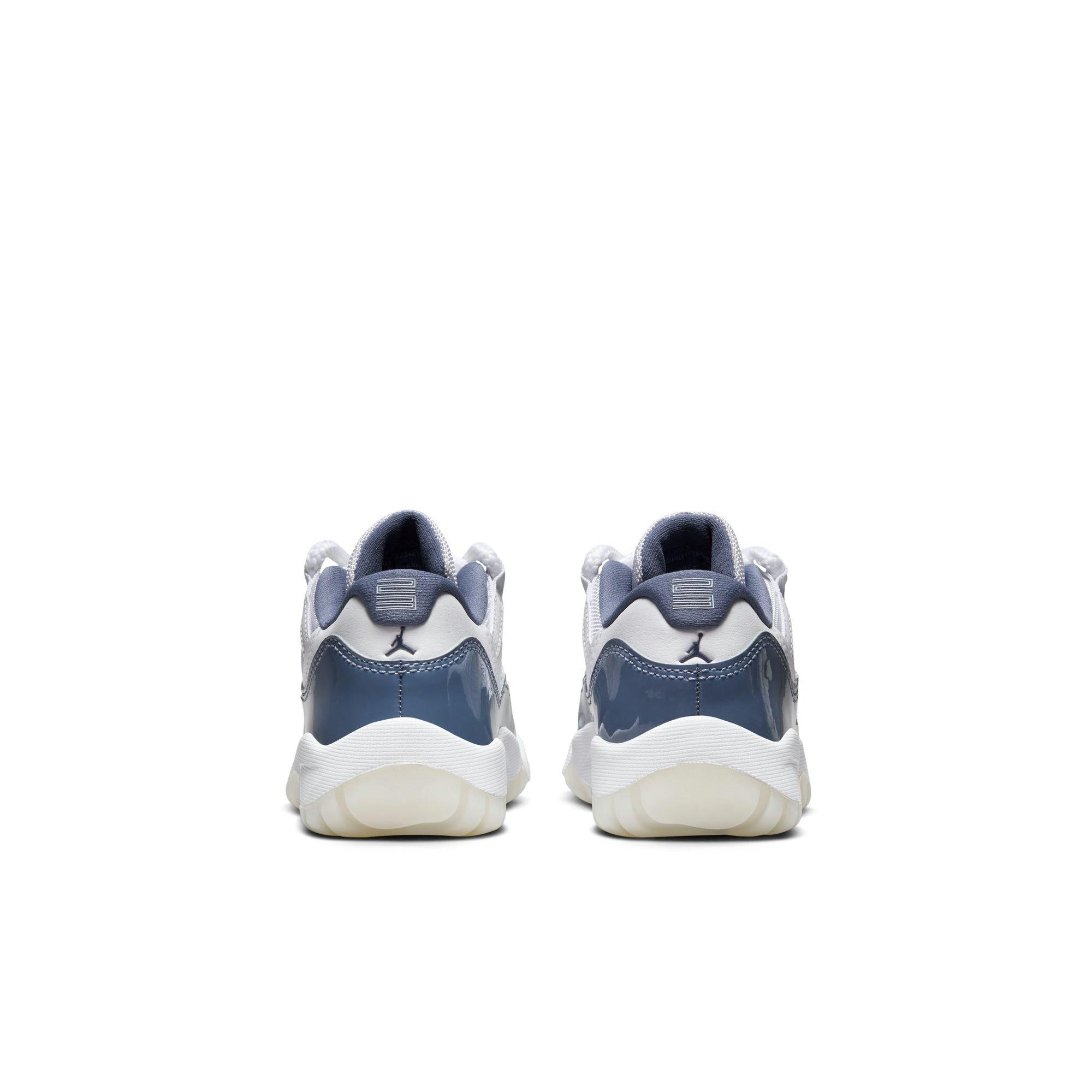 Jordan 11 Retro Low "Diffused Blue" Preschool Kids' Shoe - WHITE/MIDNIGHT NAVY/DIFFUSED BLUE Thumbnail View 8