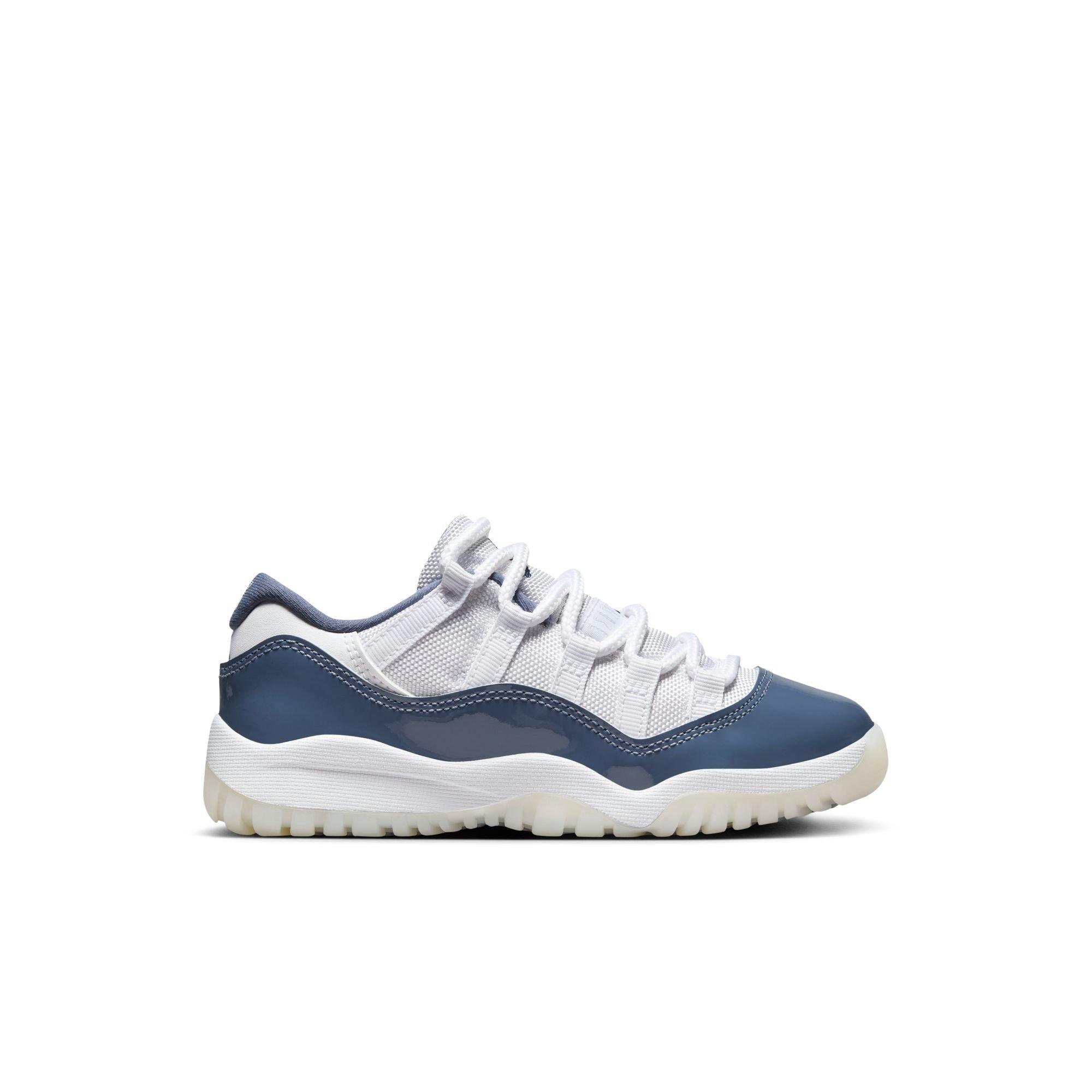 Jordan 11 Retro Low "Diffused Blue" Preschool Kids' Shoe - WHITE/MIDNIGHT NAVY/DIFFUSED BLUE Thumbnail View 1