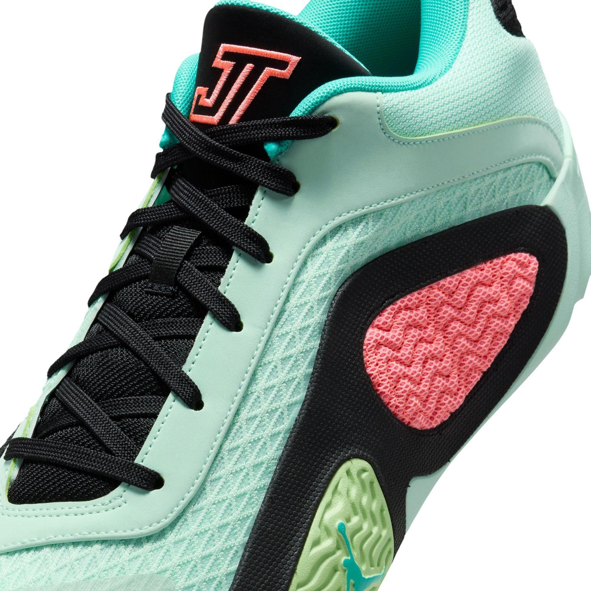 Jordan Tatum 2 "Vortex" Preschool Kids' Basketball Shoe - MINT FOAM/LAVA GLOW/BLACK Thumbnail View 4
