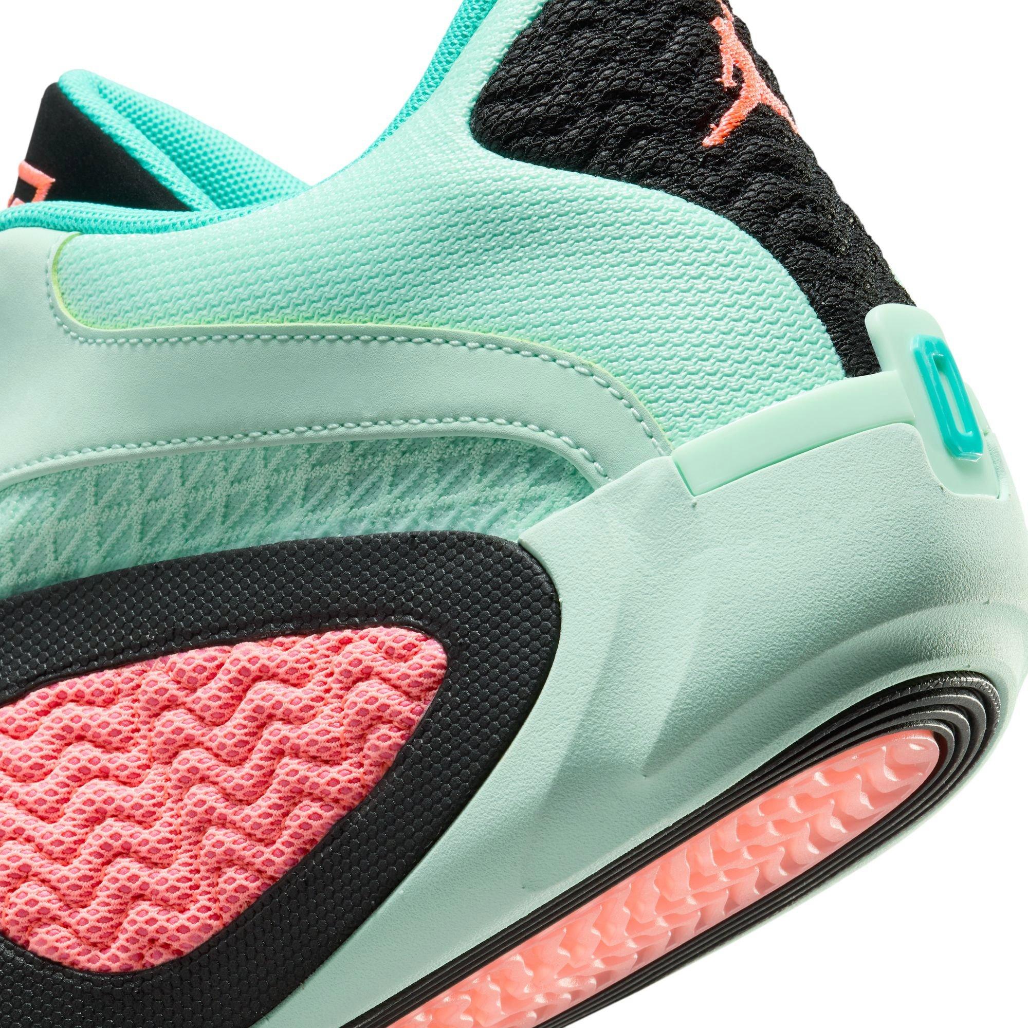 Jordan Tatum 2 "Vortex" Preschool Kids' Basketball Shoe - MINT FOAM/LAVA GLOW/BLACK Thumbnail View 5