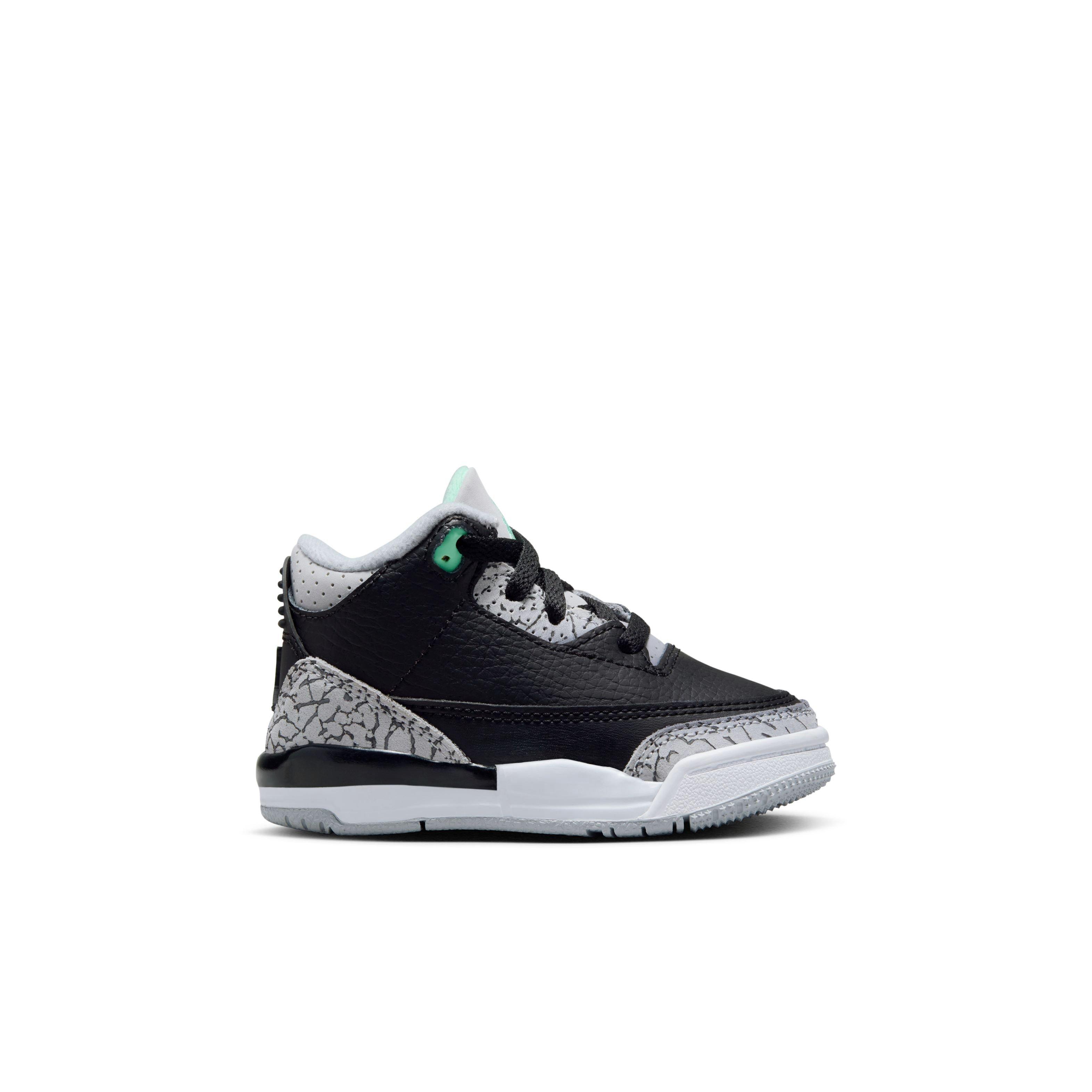 Jordan 3 Retro Toddler Kids' Green Glow Shoe