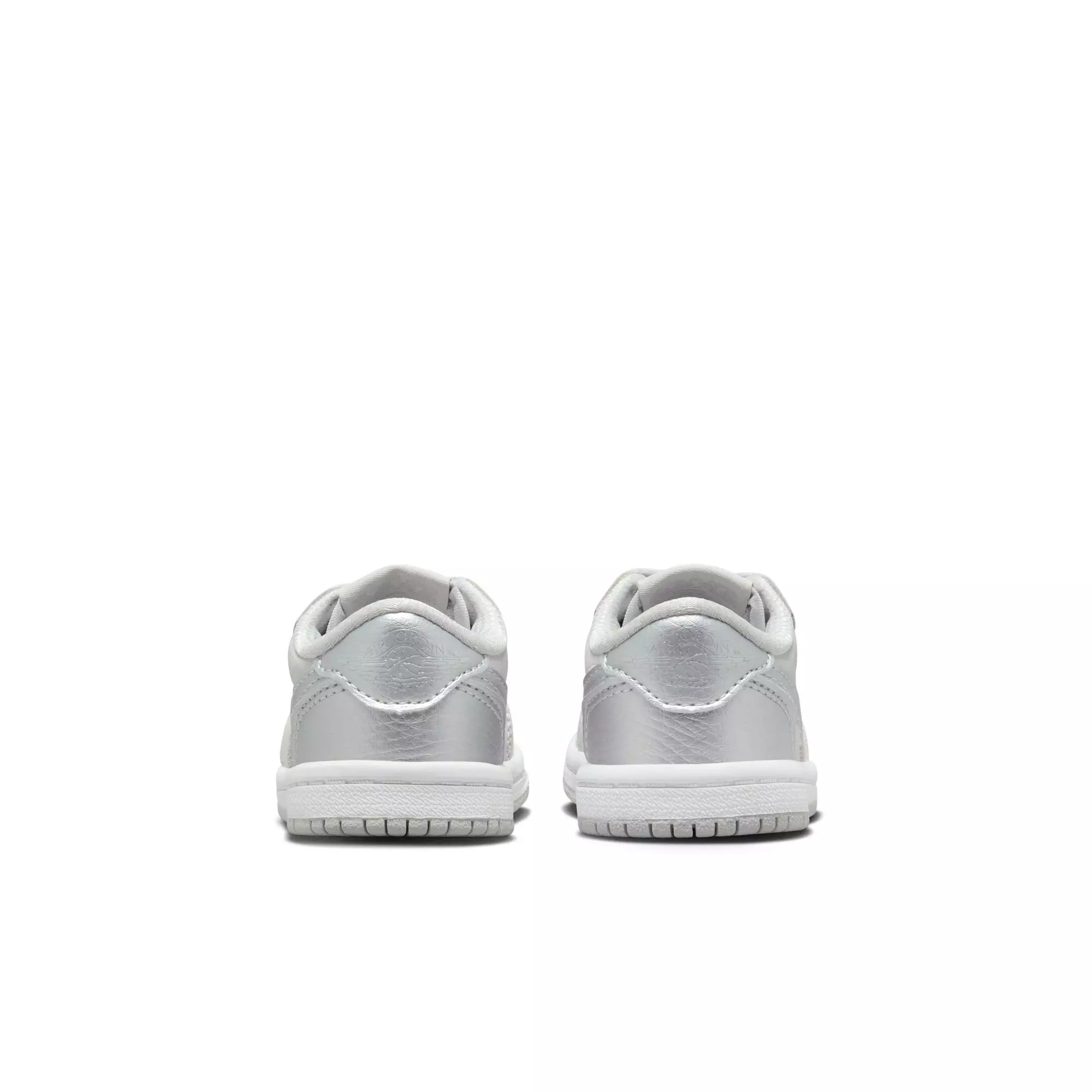 Jordan 1 Retro Low OG "Metallic Silver" Toddler Kids' Shoe - NEUTRAL GREY/METALLIC SILVER/WHITE