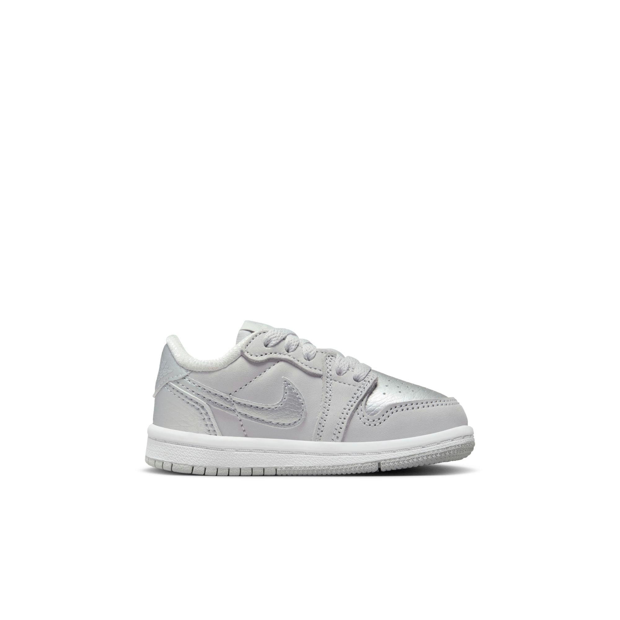 Jordan 1 Retro Low OG Toddler Kids' Metallic Silver Shoe
