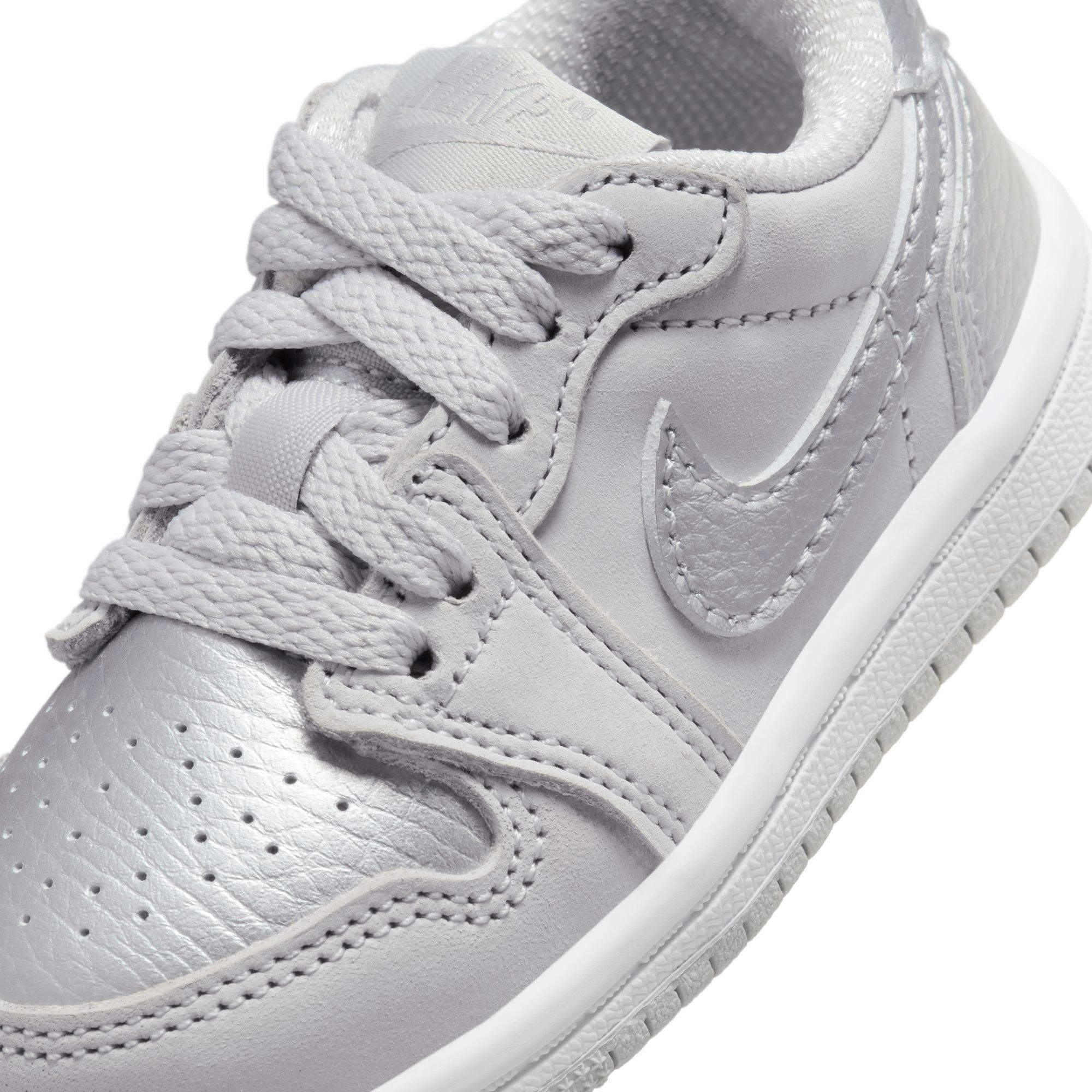 Jordan 1 Retro Low OG Toddler Kids' Metallic Silver Shoe