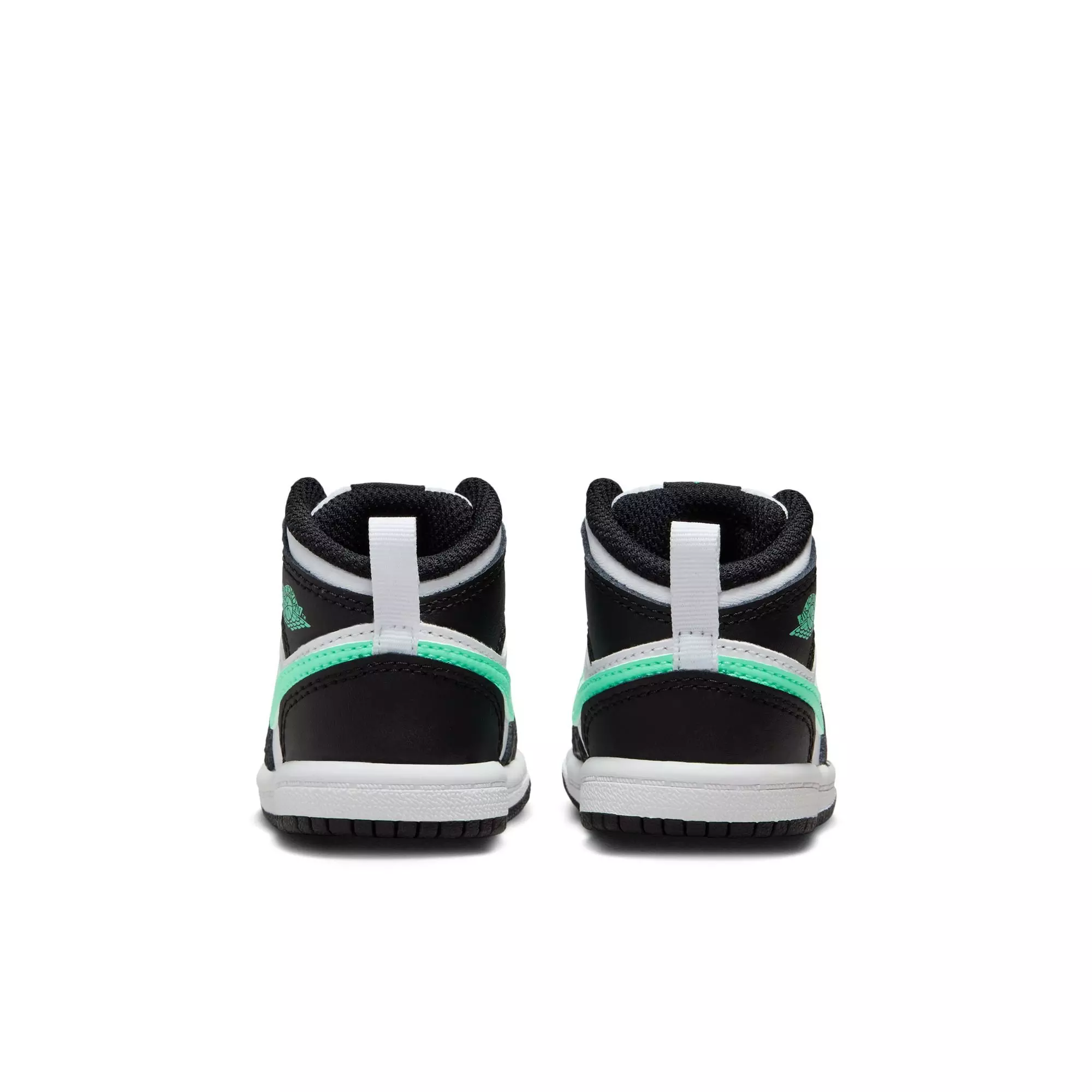 Jordan 1 Mid "White/Green Glow/Black" Toddler Boys' Shoe - WHITE/BLACK/GREEN