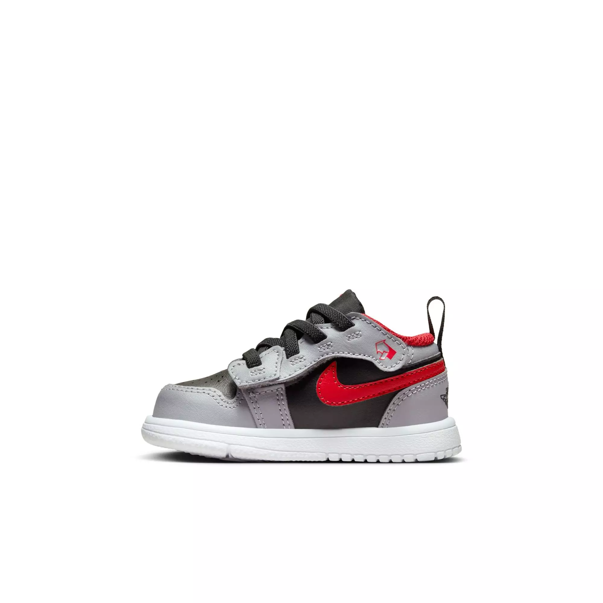 Jordan 1 Low Alt "Black/Fire Red/Cement Grey/White" Toddler Boys' Shoe - GREY/BLACK/RED