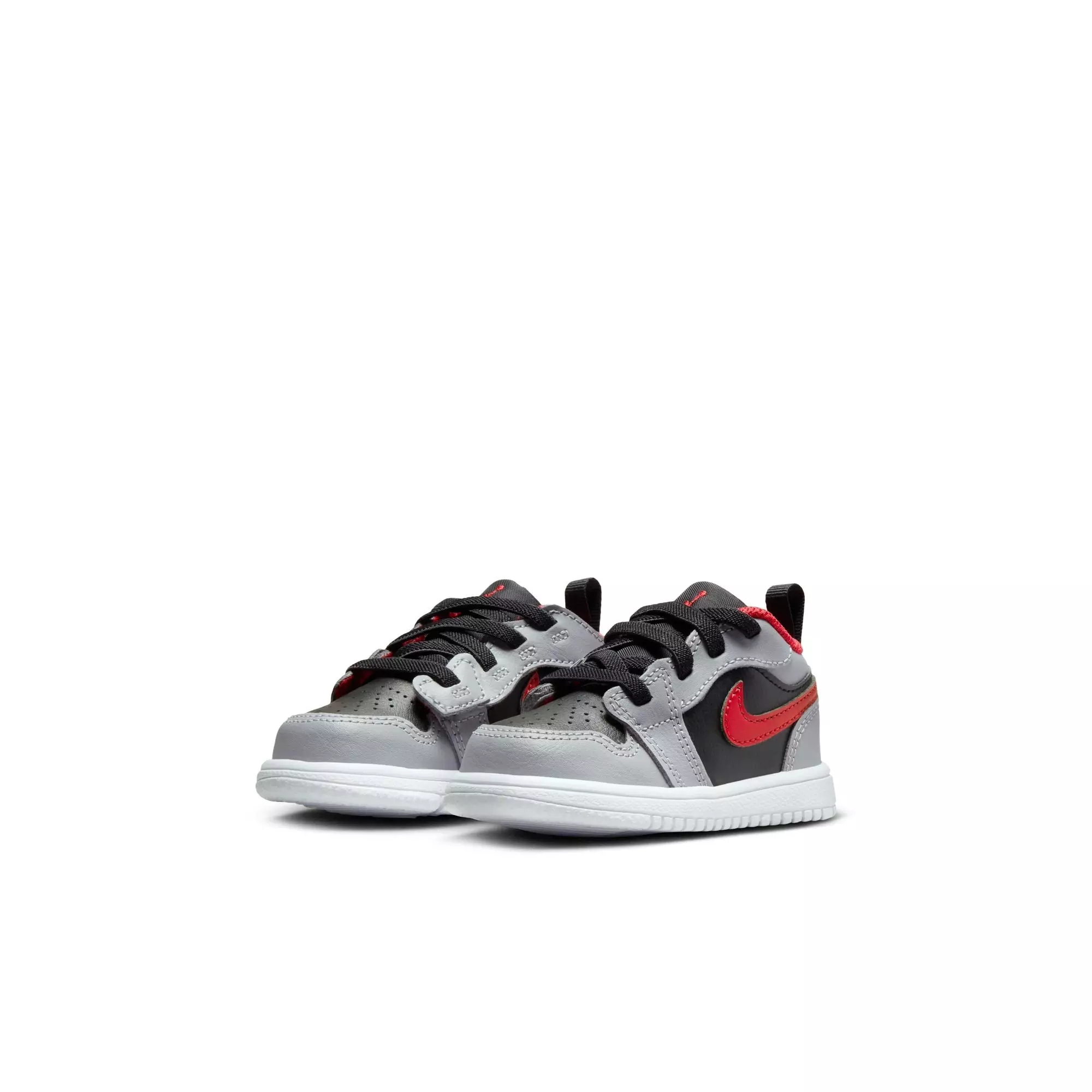 Jordan 1 Low Alt "Black/Fire Red/Cement Grey/White" Toddler Boys' Shoe - GREY/BLACK/RED