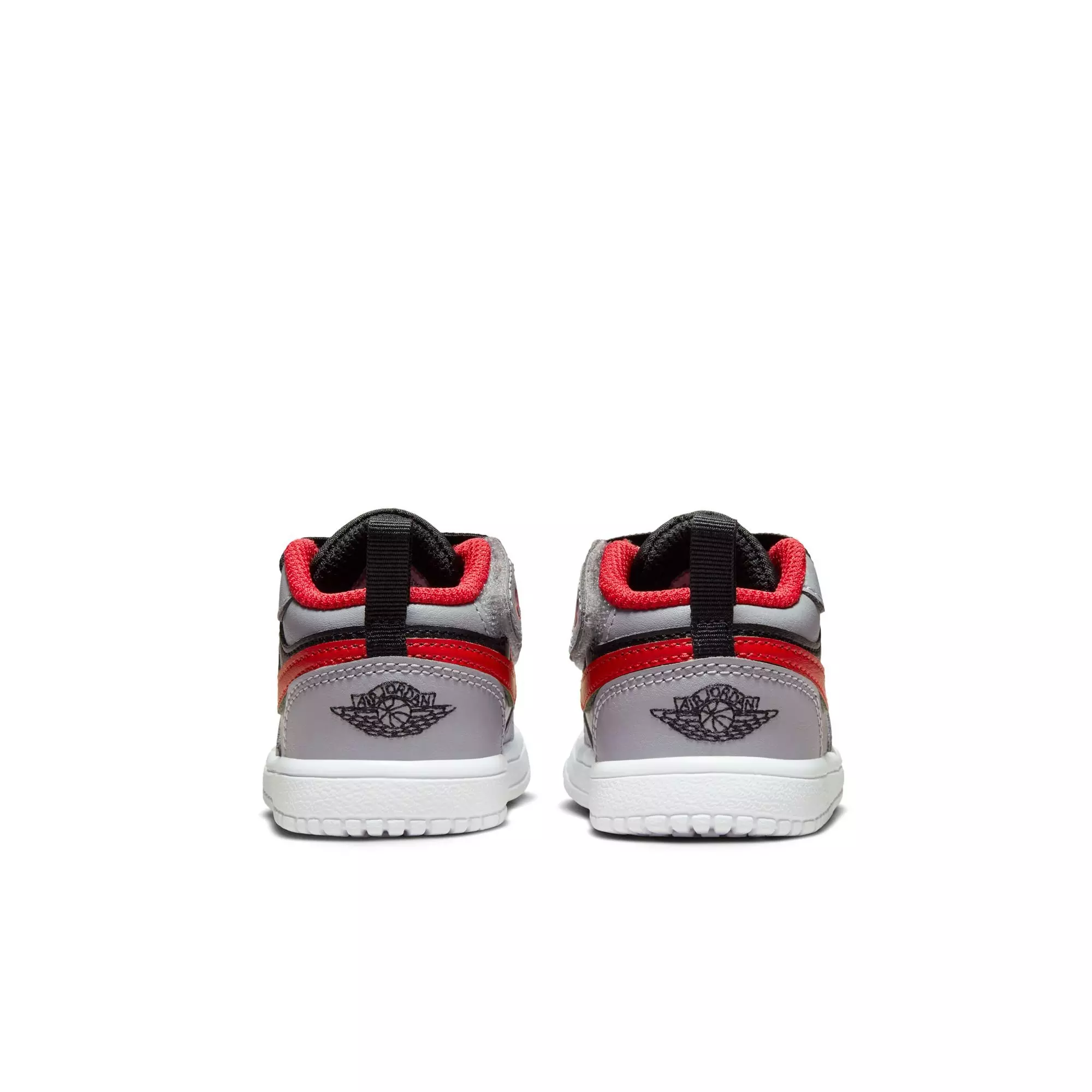Jordan 1 Low Alt "Black/Fire Red/Cement Grey/White" Toddler Boys' Shoe - GREY/BLACK/RED