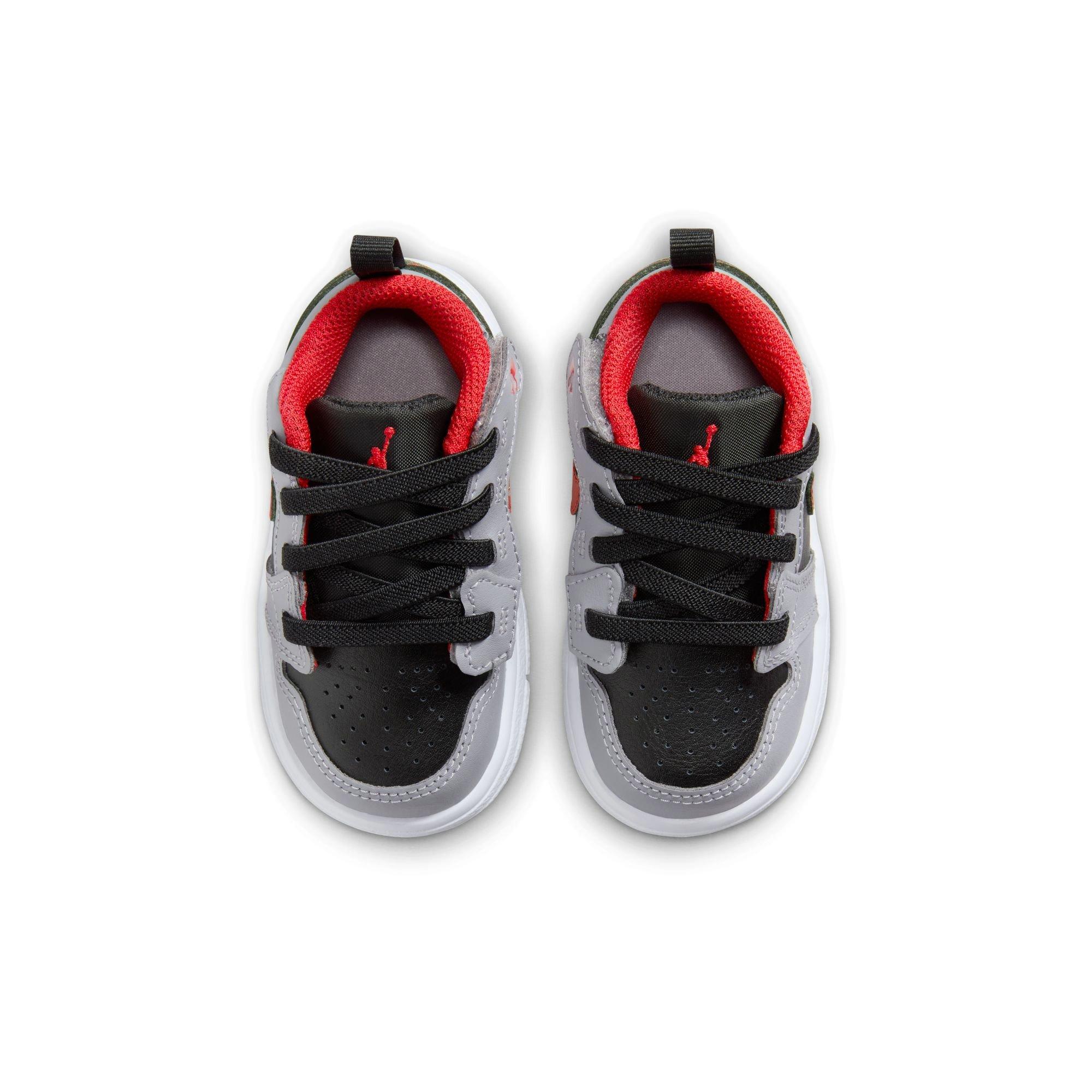 Jordan 1 Low Alt Toddler Boys' "Black/Fire Red/Cement Grey/White" Shoe