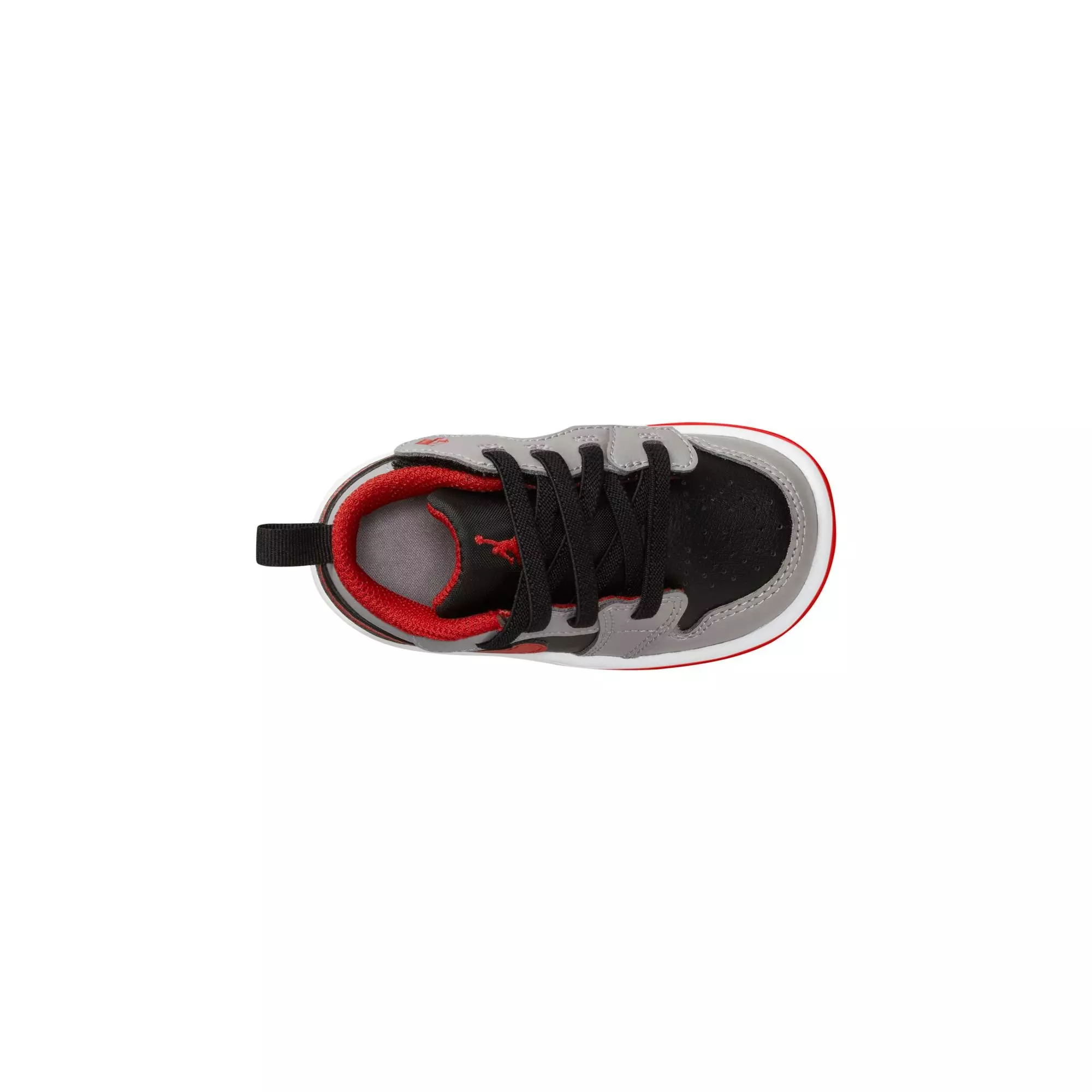 Jordan 1 Low Alt "Black/Fire Red/Cement Grey/White" Toddler Boys' Shoe - GREY/BLACK/RED