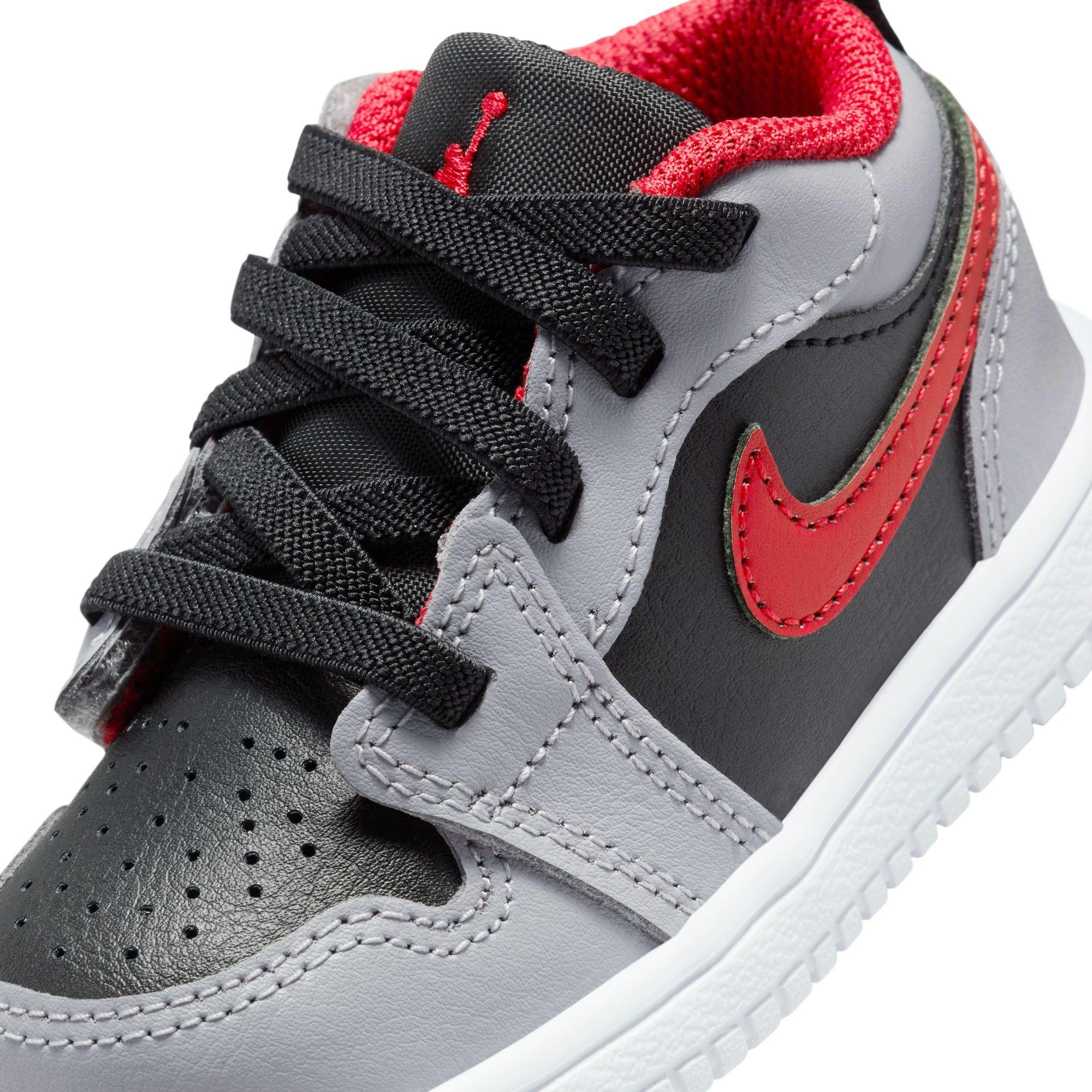 Jordan 1 Low Alt Toddler Boys' "Black/Fire Red/Cement Grey/White" Shoe