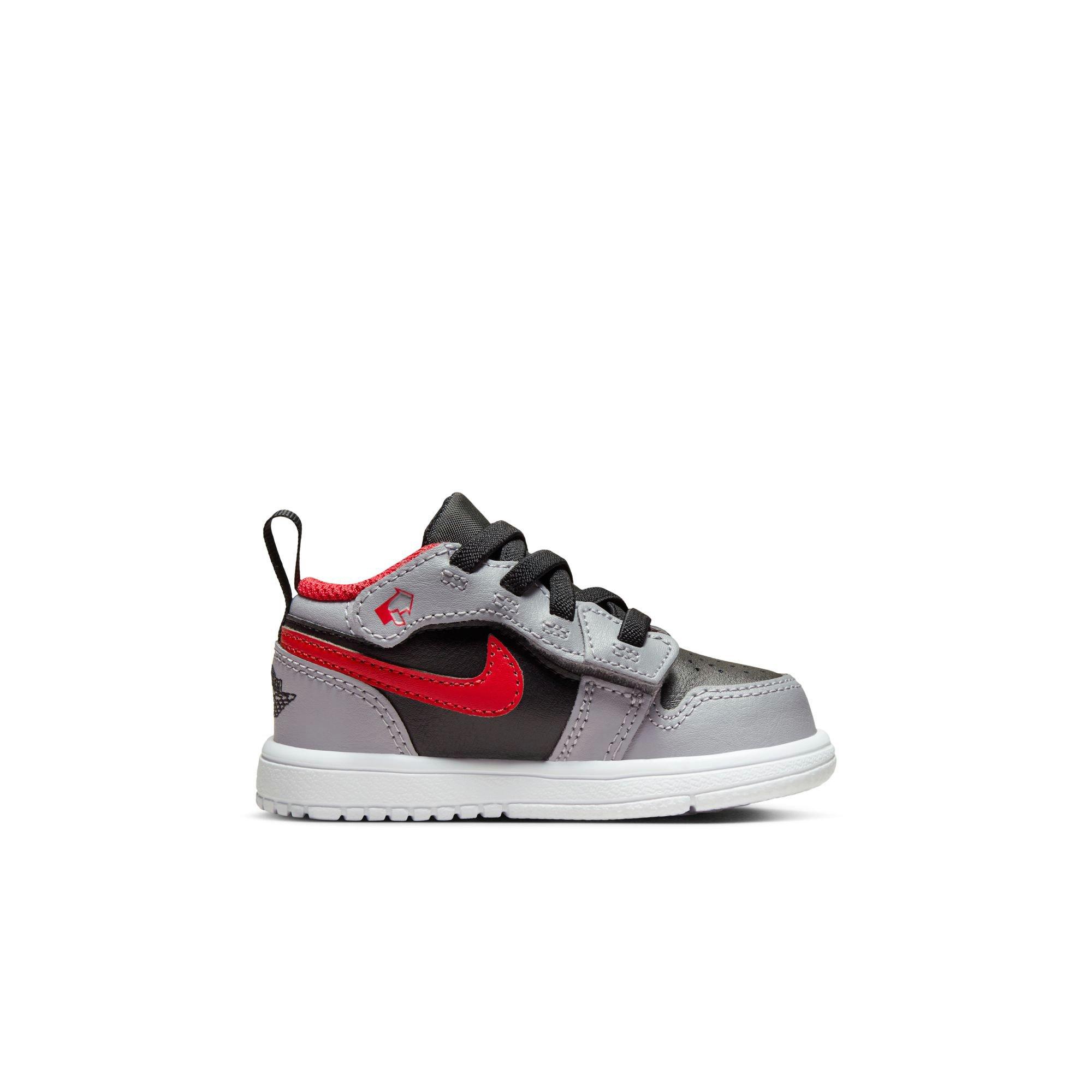 Jordan 1 Low Alt Toddler Boys' "Black/Fire Red/Cement Grey/White" Shoe