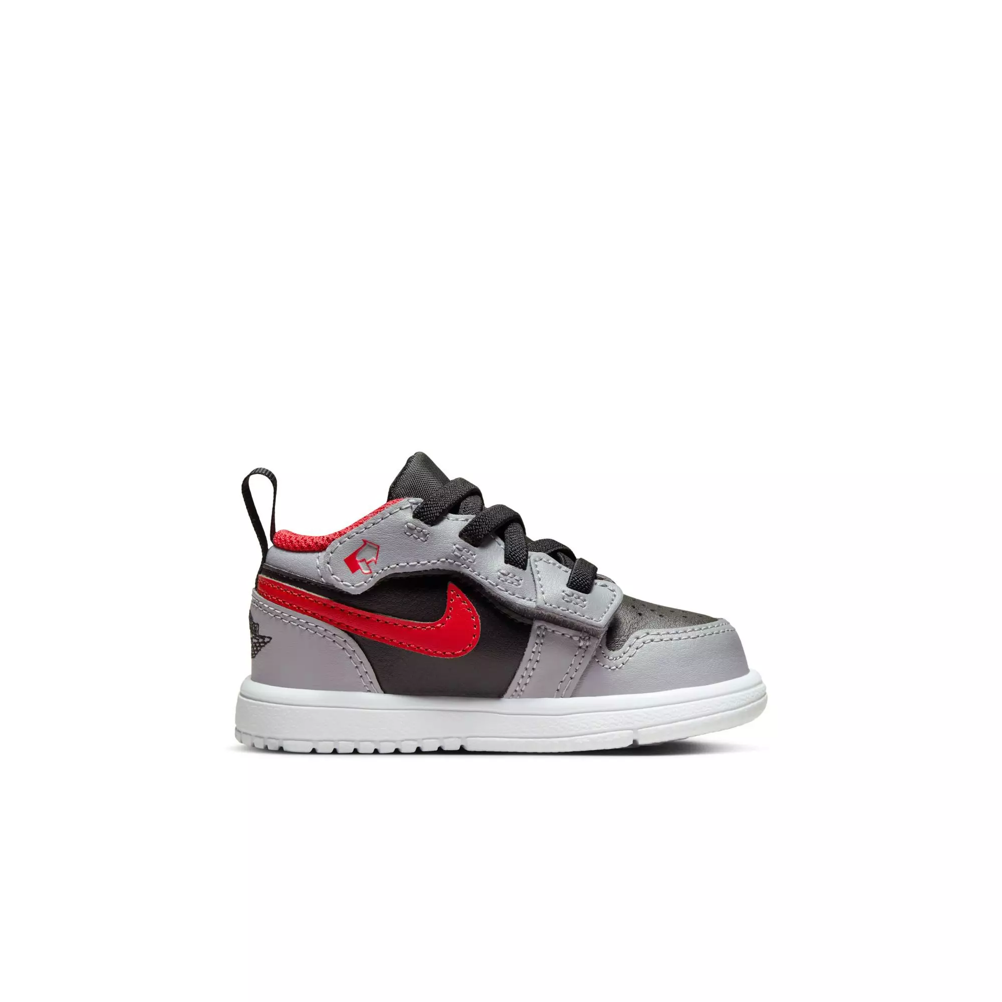 Jordan 1 Low Alt "Black/Fire Red/Cement Grey/White" Toddler Boys' Shoe - GREY/BLACK/RED