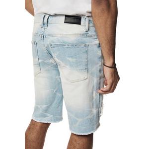 Smoke Rise Men's Speckle Blue Denim Shorts