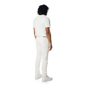 Smoke Rise Men's Essentials Rip & Repair Slim Fit Denim Jeans - White