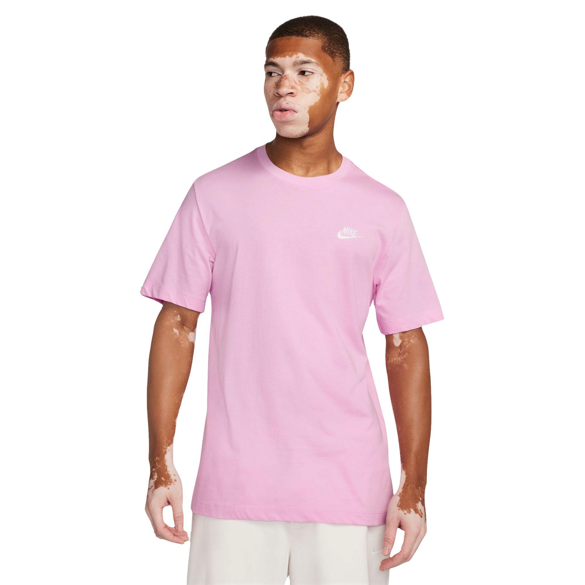 Nike Men's Sportswear Club Classic Tee - Pink - PINK Thumbnail View 1