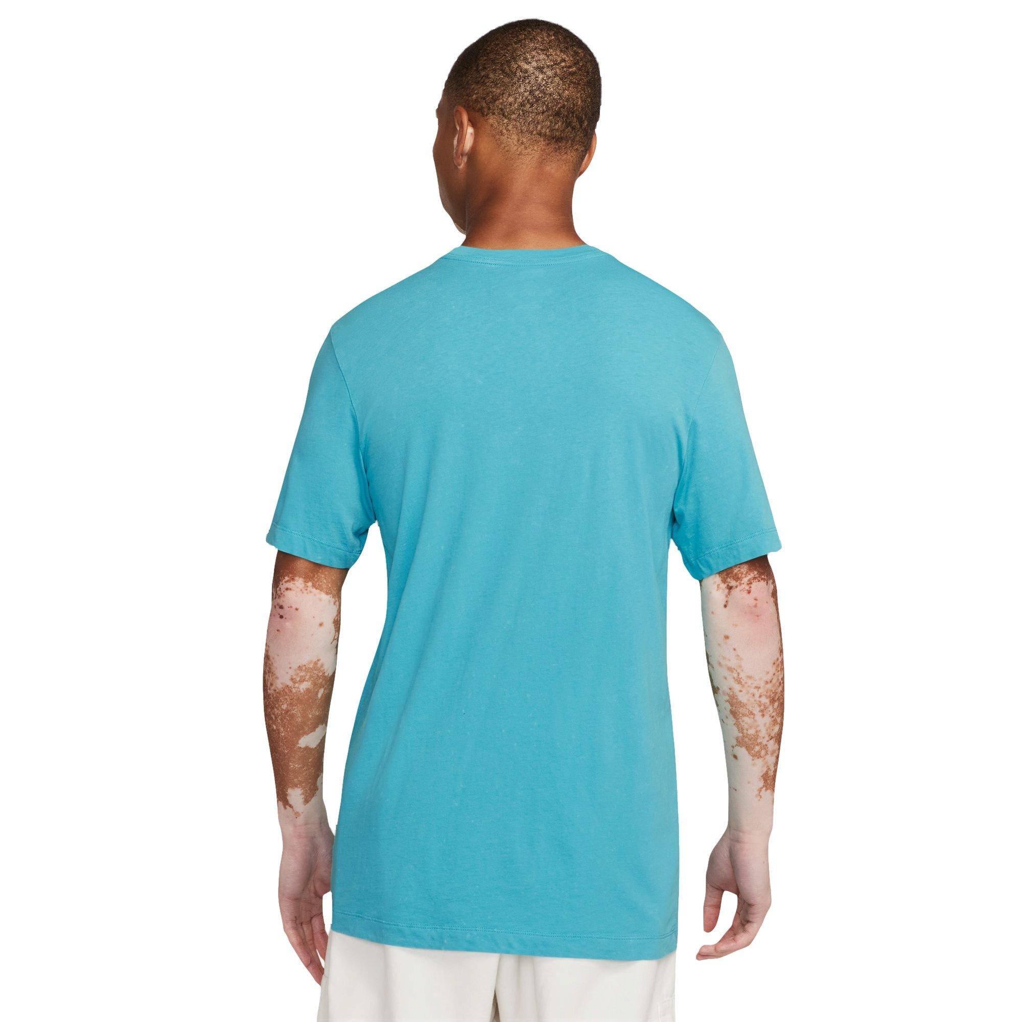 Nike Men's Sportswear Club Novelty Tee - Blue - BLUE Thumbnail View 2