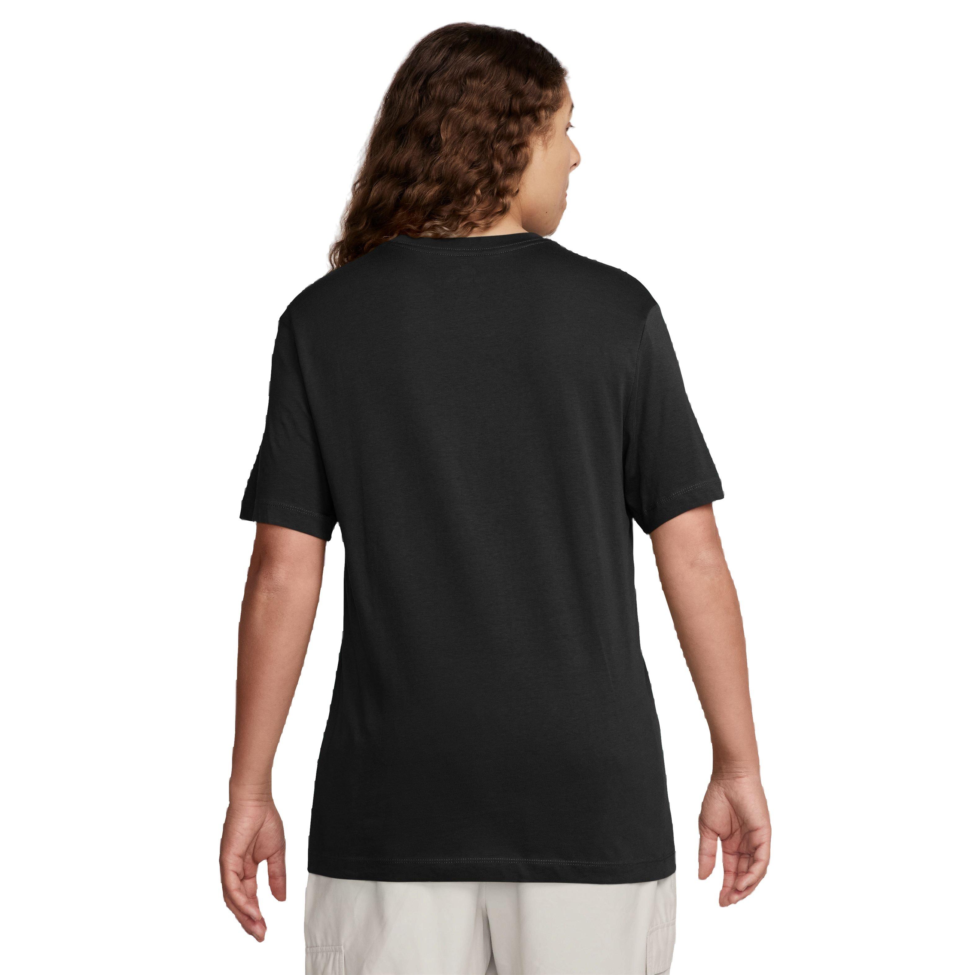 Nike Men's Sportswear Club Seasonal Tee-Black - BLACK Thumbnail View 2